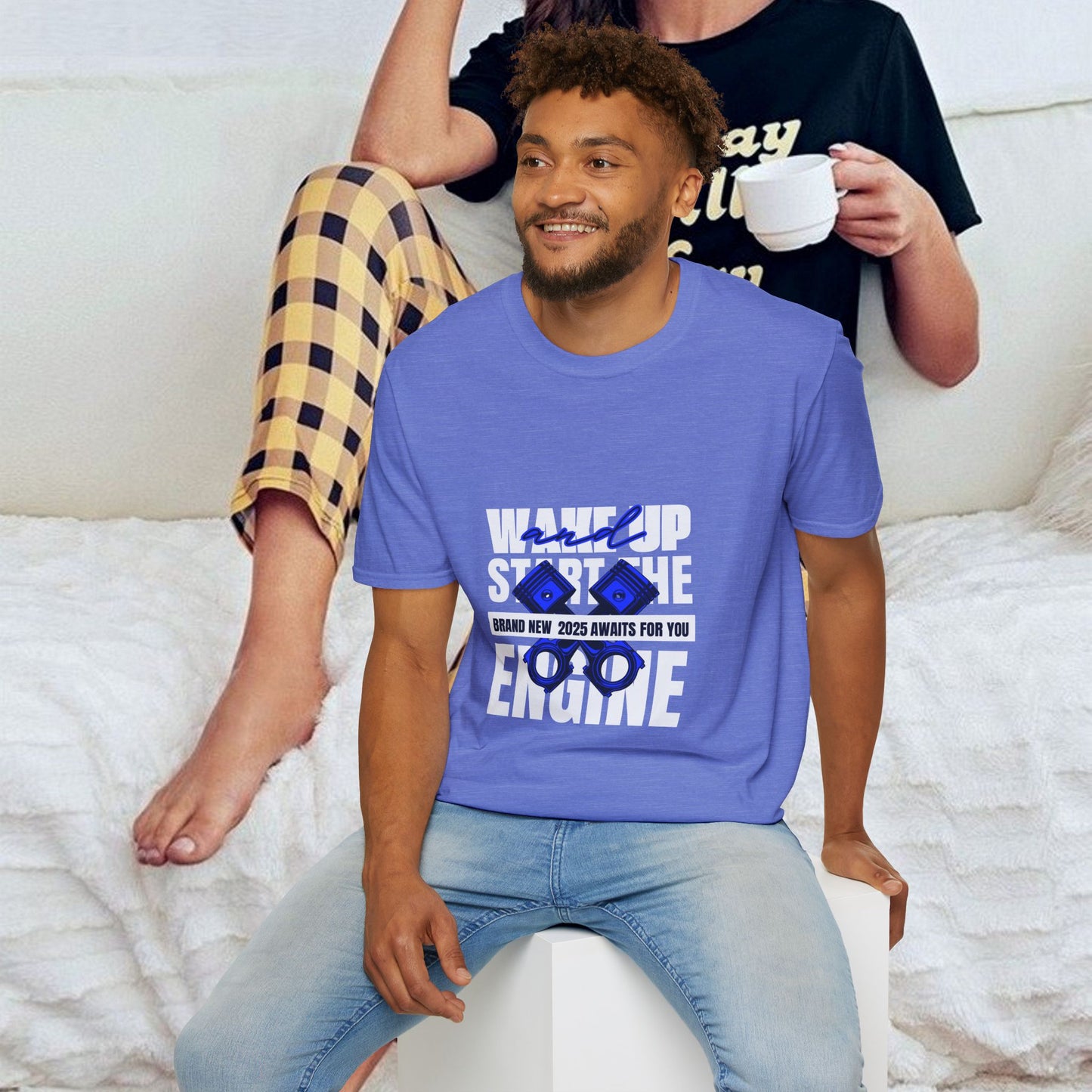 Unisex Softstyle T-Shirt_ N3+ Series USSTS FT2WW004_ Redefine Relaxation Limited Edition by WesternWaves: