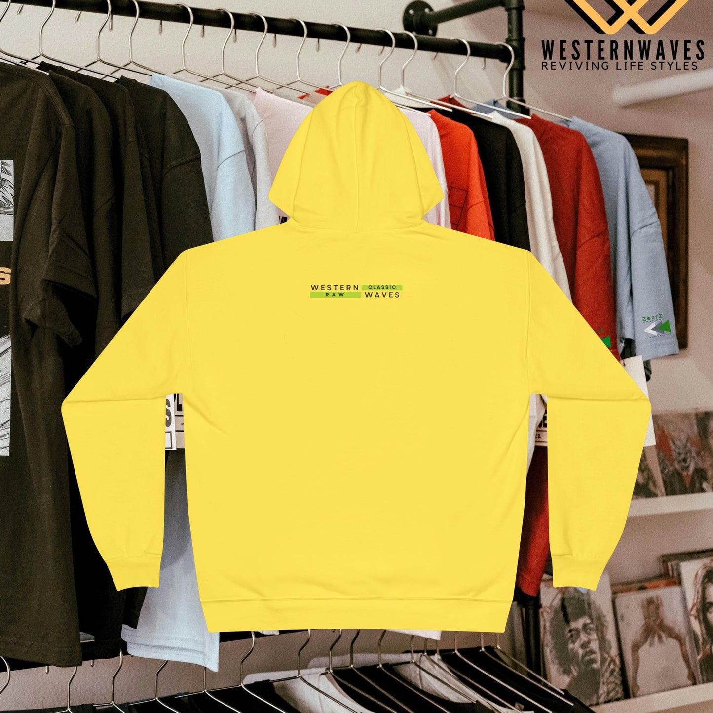 Unisex EcoSmart® Pullover Hoodie Sweatshirt_ N3+ Series USESPOHSS PT2WW001_ Limited Edition Perfect Blend of Comfort, Style, & Sustainability by WesternWaves: