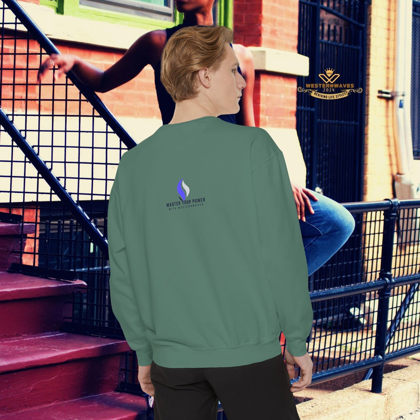 Unisex Garment-Dyed Sweatshirt_ N3+ Series UGDSS PT2WW002_ Limited Edition by WesternWaves_