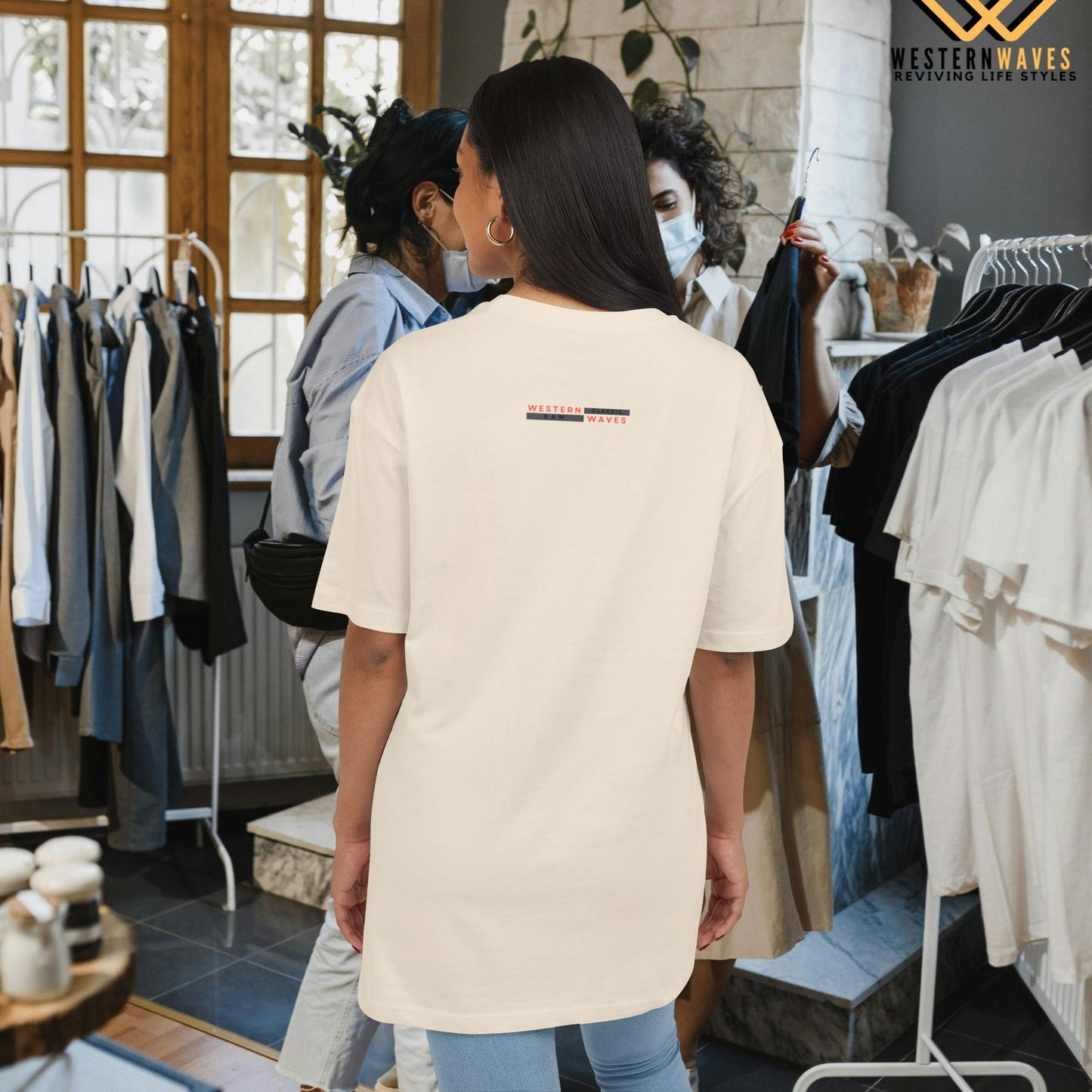 Unisex Heavy Oversize Tee_ N5+ Series USHOSTEE PT2WW001_ Limited Edition Soft Yet Strudy Feel Tee by WesternWaves: