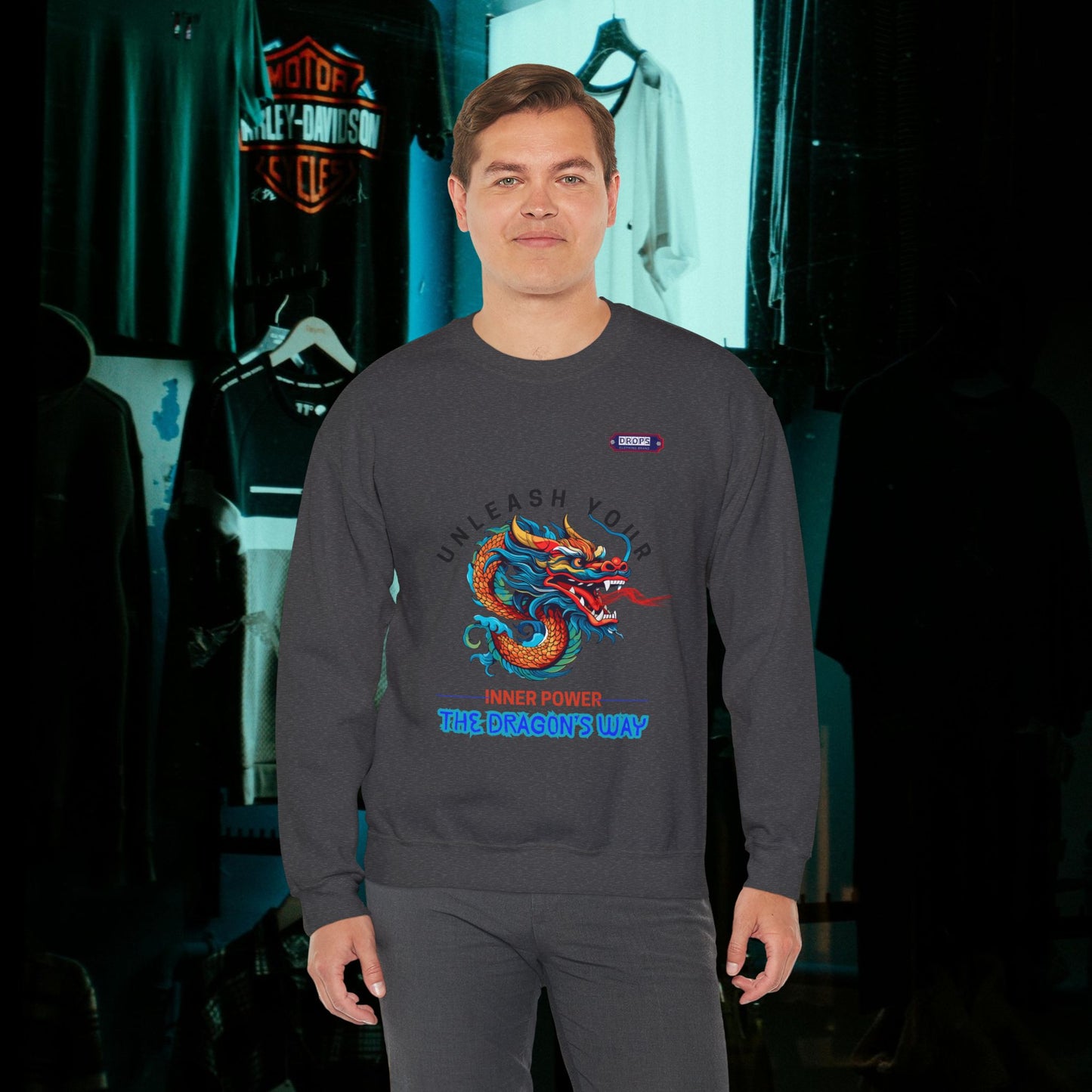 Unisex Heavy Blend™ Crewneck Sweatshirt_ N2 Series UHBCSS PT2WW007_ Limited Edition Pure Luxury for Every Occasion by WesternWaves: