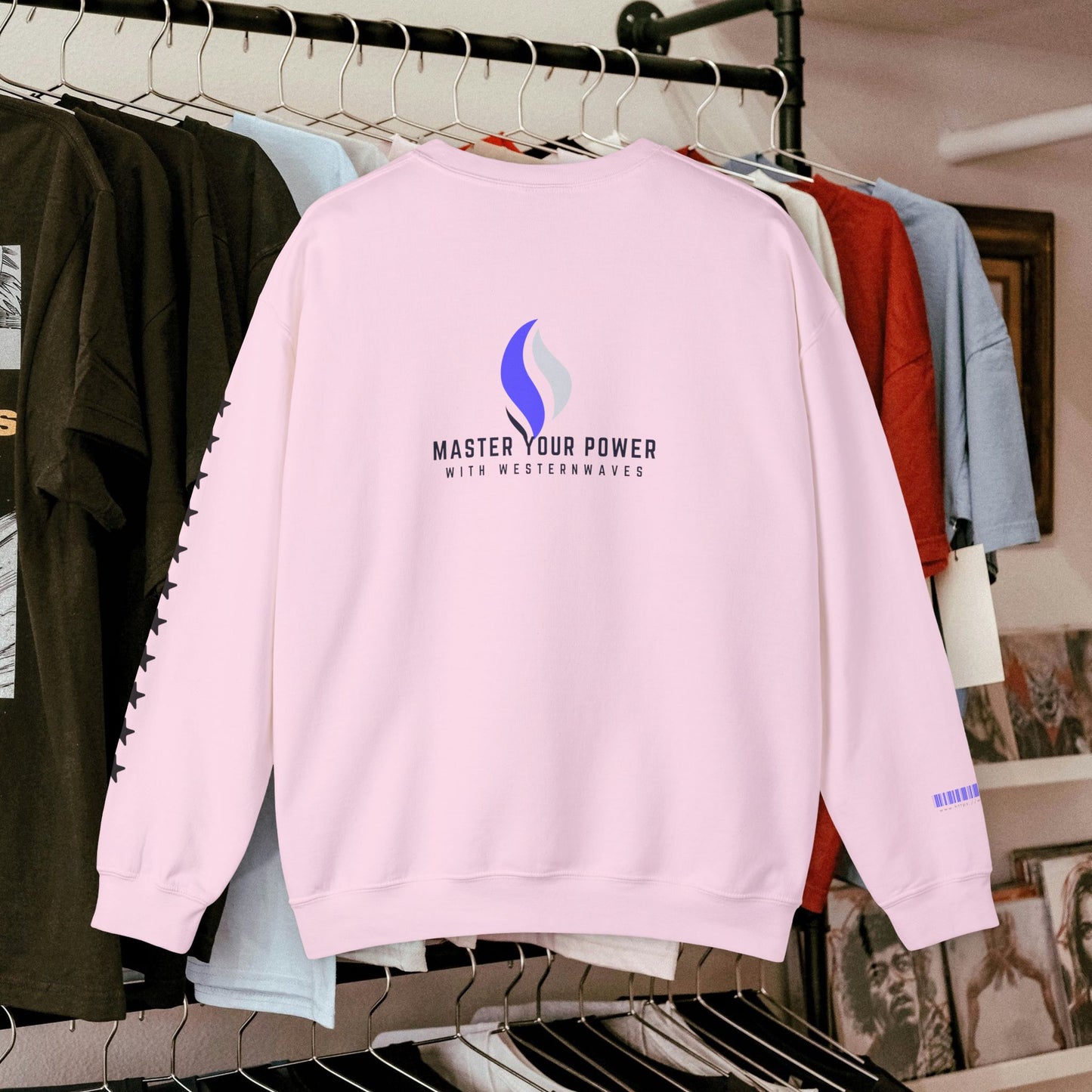 Unisex Heavy Blend™ Crewneck Sweatshirt_ N2+ Series UHBCSS PT2WW028_ Limited Edition Pure Luxury By WesternWaves: