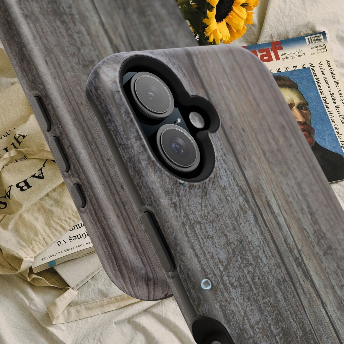 Impact-Resistant Tough Cases_ iPhone Case_ Series N8+ TCPCASE PT2WW006_ Limited Edition Wooden Grain Phone Case for iPhones by WesternWaves: