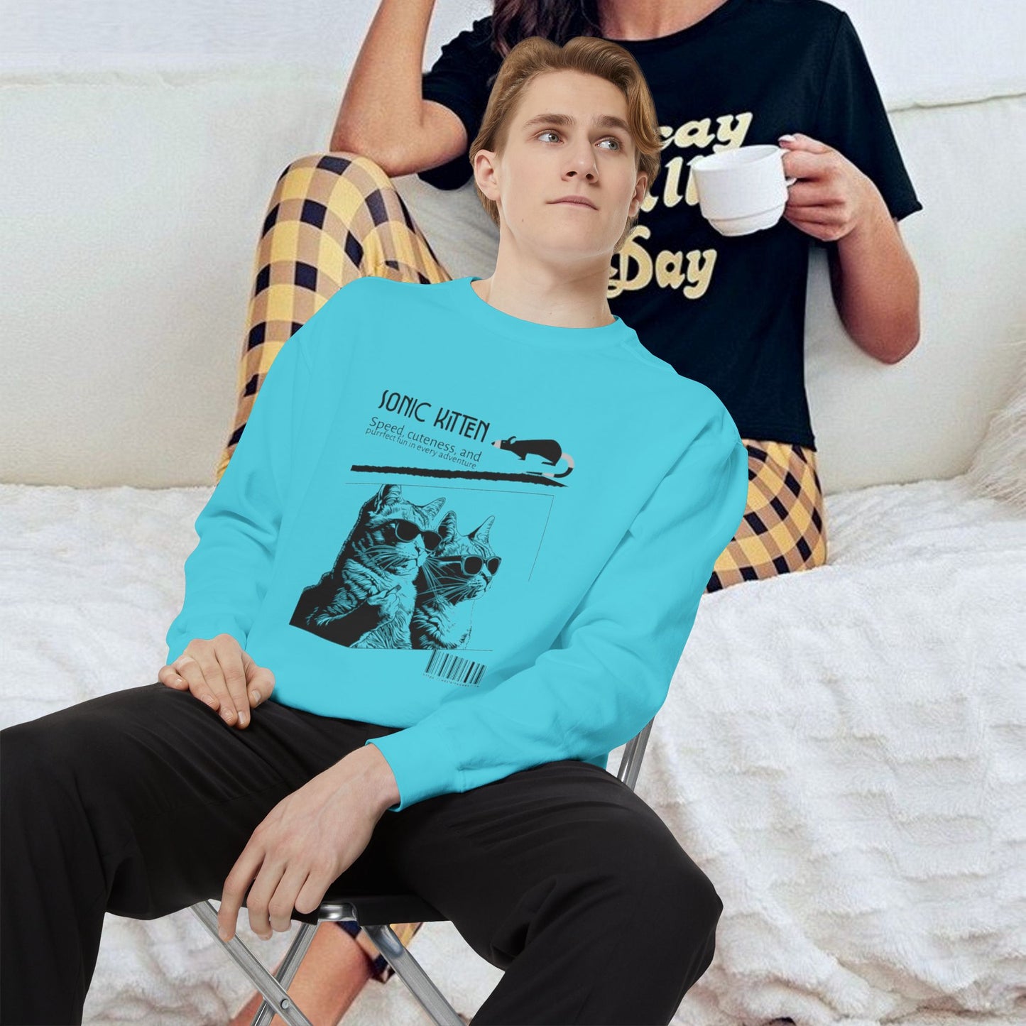 Unisex Garment-Dyed Sweatshirt_ N3+ Series SPW UGDSS PT2WW003_WesternWaves Limited Edition