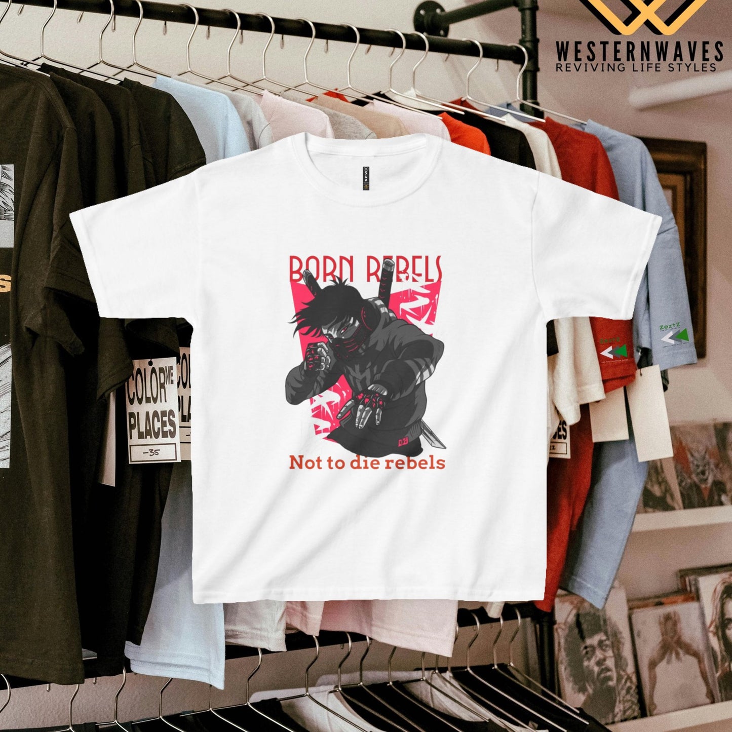 Kids Heavy Cotton™ Tee_ N3+ Series KHCT PT2WW004_ Limited Edition Durable Comfort for Every Adventure by WesternWaves: