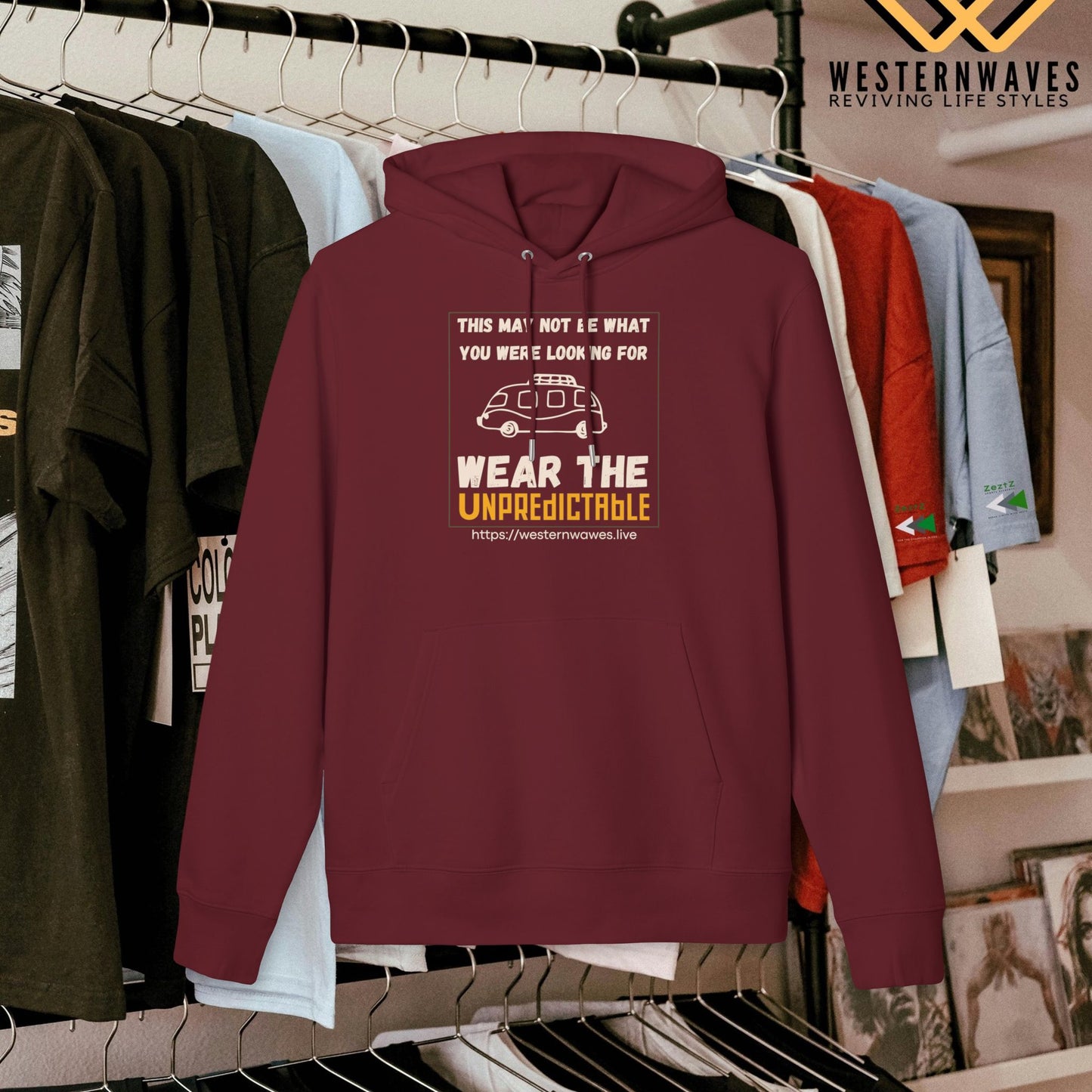 Unisex Cruiser 2.0 Hoodie – N3+ Series USC2.0H PT2WW001_ Limited Edition Eco-Friendly Comfort & Style by WesternWaves: