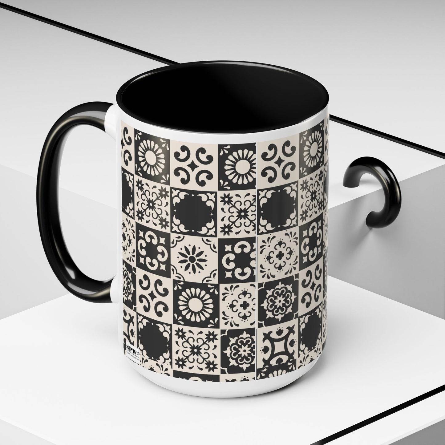 Accent Coffee Mug (11, 15oz)_ N+ Series ACMUG PT2WW004_ Limited Edition Mug by WesternWaves
