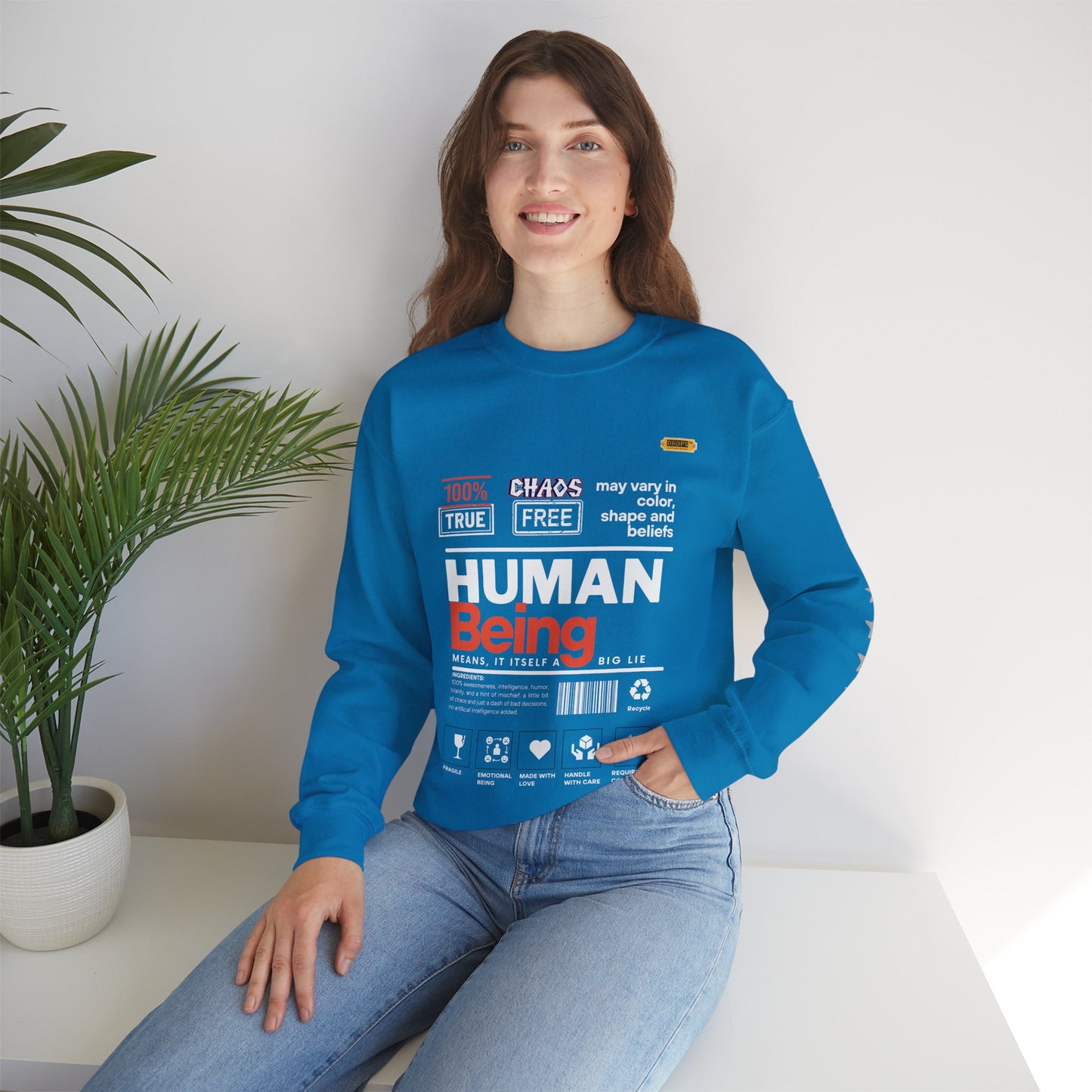 Unisex Heavy Blend™ Crewneck Sweatshirt_ N2 Series UHBCSS PT2WW019_ Limited Edition Pure Luxury By WesternWaves: