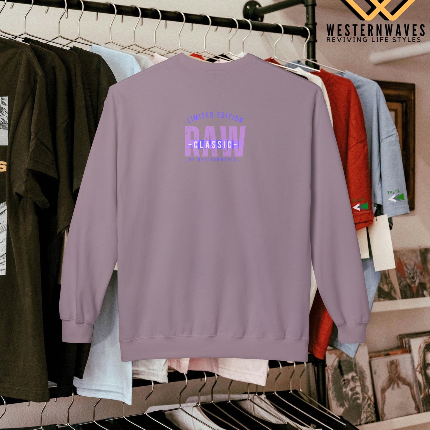 Softstyle Fleece Sweatshirt - N3+ Series SSFSS PT2WW001_ Limited Edition Cozy, Eco-Friendly, Unisex product by WesternWaves: