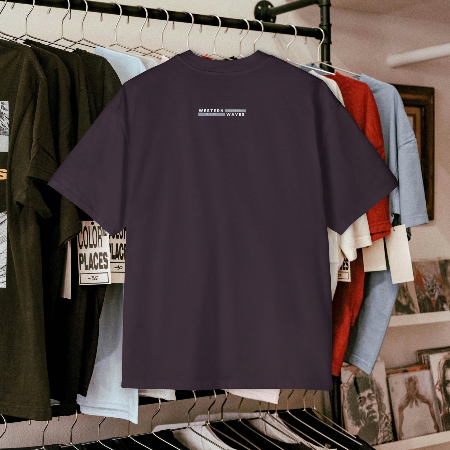Men's Oversized Graphic Tee_ Series N8+ MENSOSGTEE PT2WW001_ Series SHD 008_ Limited Edition Unique Casual Wear by WesternWaves: