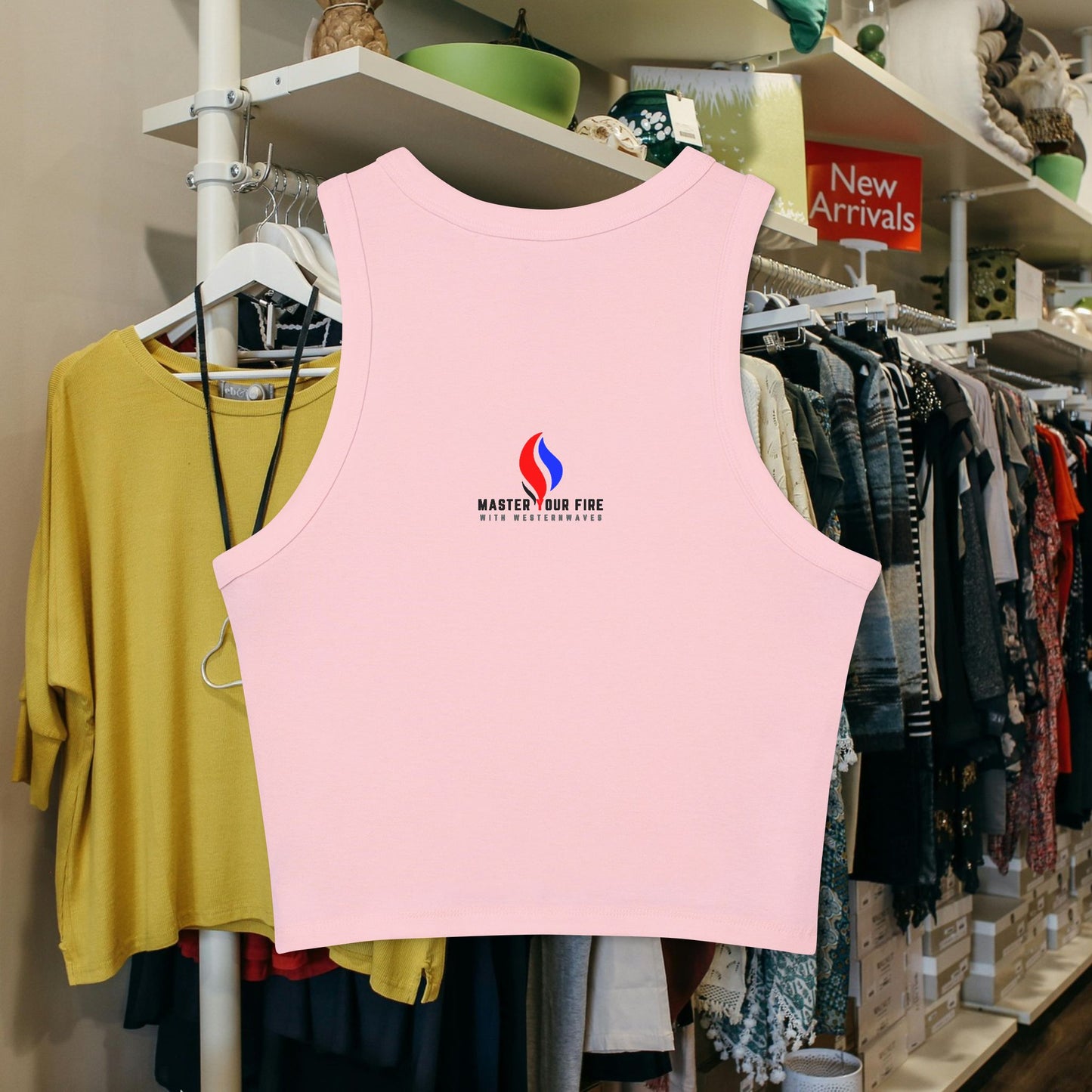 Women's Micro Rib Racer Tank Top_ N2+ Series WMRRT PT2WW006_ Limited Edition Style & Comfort by WesternWaves: