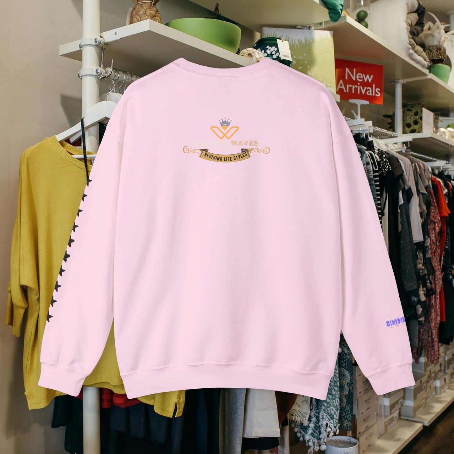 Unisex Heavy Blend™ Crewneck Sweatshirt_ N2+ Series UHBCSS PT2WW017_ Limited Edition Pure Luxury By WesternWaves: