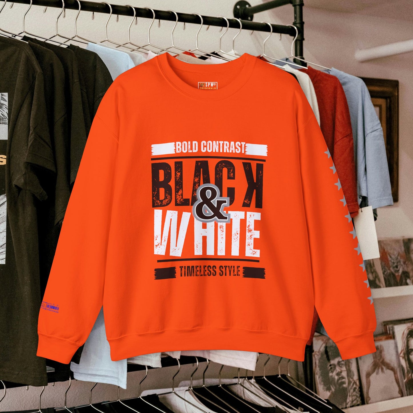 Unisex Heavy Blend™ Crewneck Sweatshirt_ N+ Series UHBCSS PT2WW028_ Limited Edition by WesternWaves: