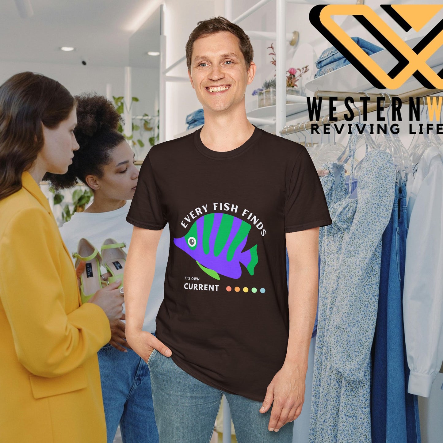 Unisex Softstyle T-Shirt_ N+ Series USSTS FT2WW009_ Limited Edition by WesternWaves: