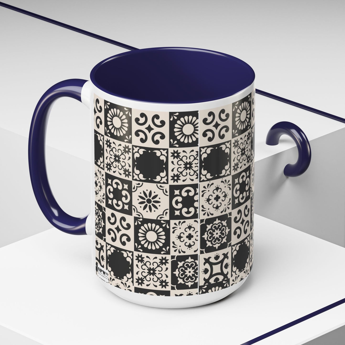 Accent Coffee Mug (11, 15oz)_ N+ Series ACMUG PT2WW004_ Limited Edition Mug by WesternWaves