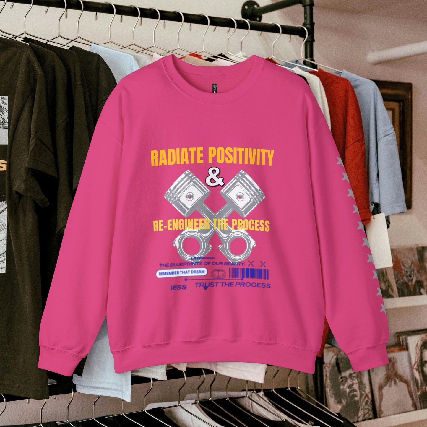 Unisex Heavy Blend™ Crewneck Sweatshirt_ N2 Series UHBCSS PT2WW004_ Limited Edition Pure Luxury by WesternWaves: