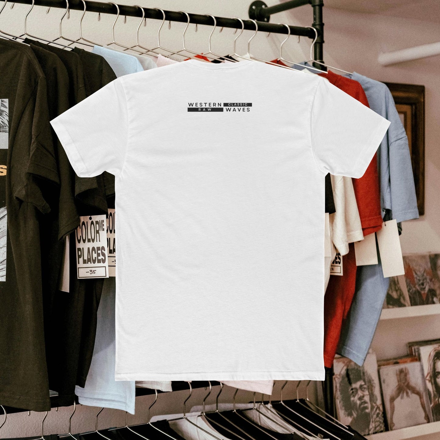 Unisex Cotton Crew Tee_ N3+ Series USCCTEE PT2WW004_ Limited Edition Workout & Everyday Routine Pleasure by WestenWaves: