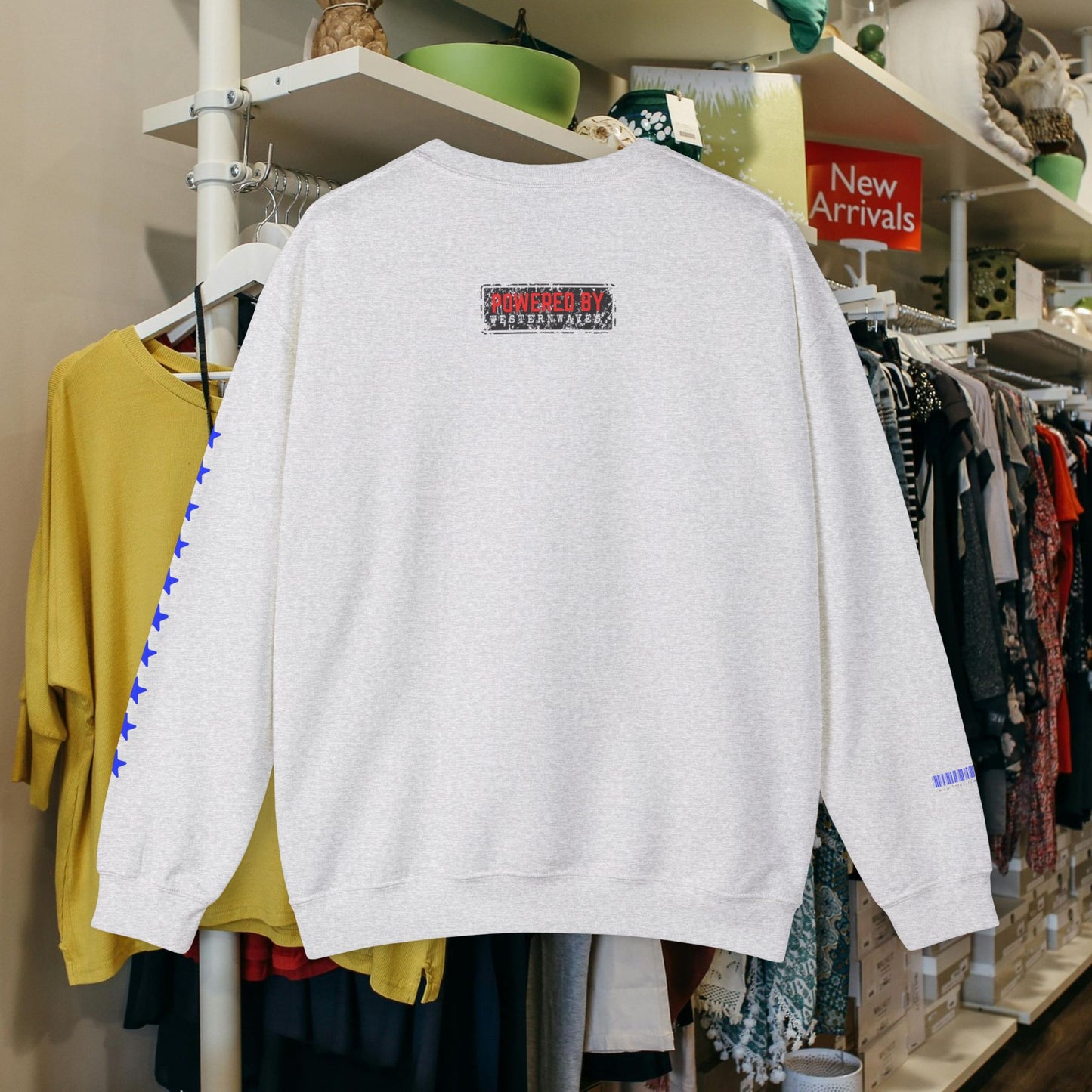 Unisex Heavy Blend™ Crewneck Sweatshirt_ N2 Sports Series UHBCSS PT2WW005_ Limited Edition ‘Zeztz’ Brand Sports Elements by WesternWaves: