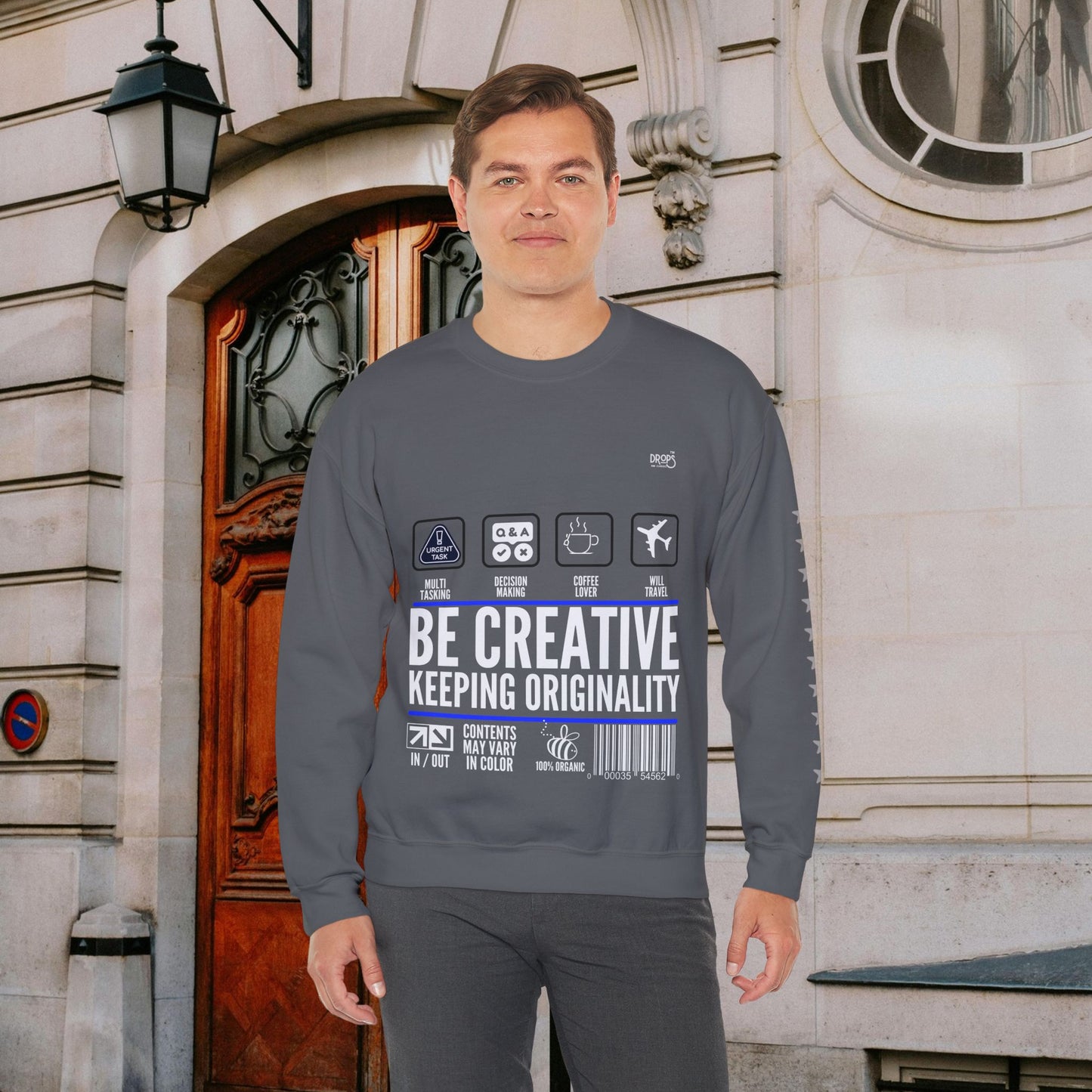 Unisex Heavy Blend™ Crewneck Sweatshirt_ N2 Sports Series UHBCSS PT2WW004_ Limited Edition 'DROPS' Brand Sweatshirt by WesternWaves: