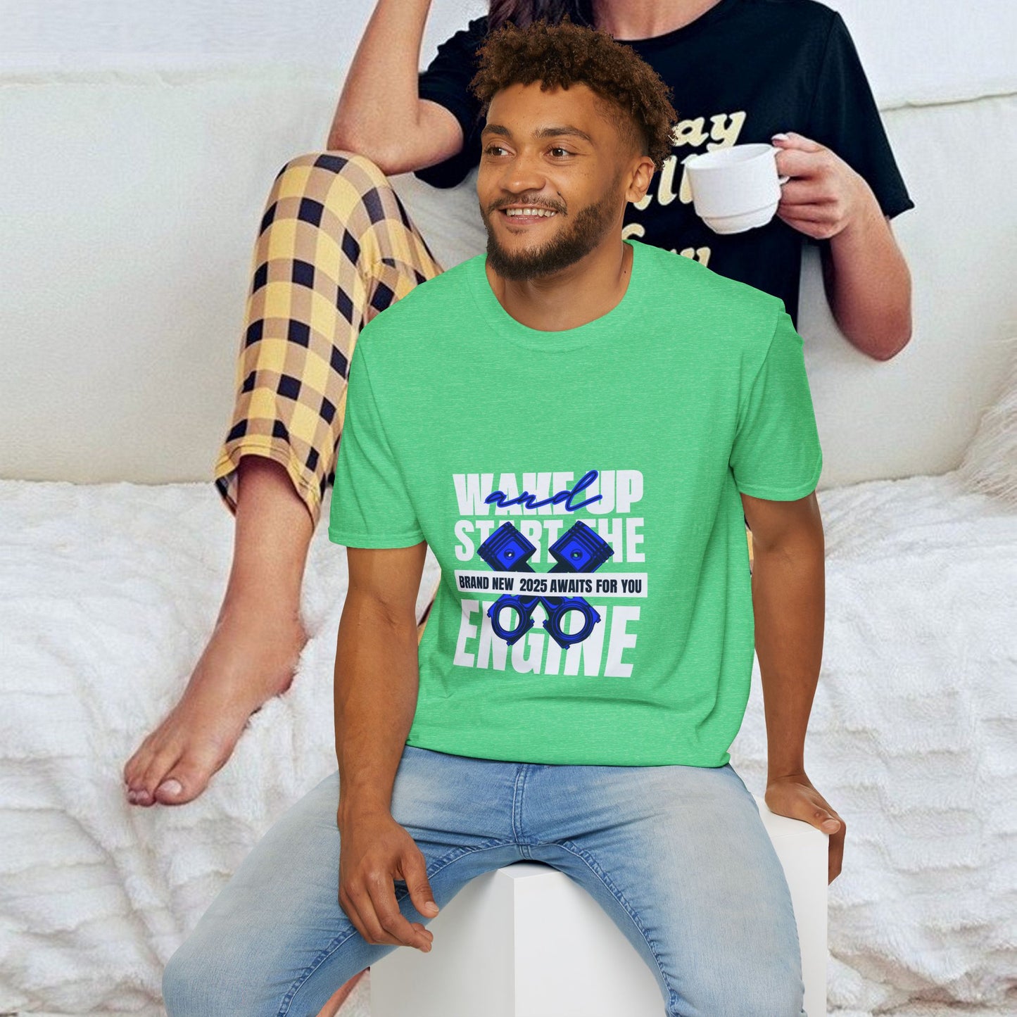 Unisex Softstyle T-Shirt_ N3+ Series USSTS FT2WW004_ Redefine Relaxation Limited Edition by WesternWaves: