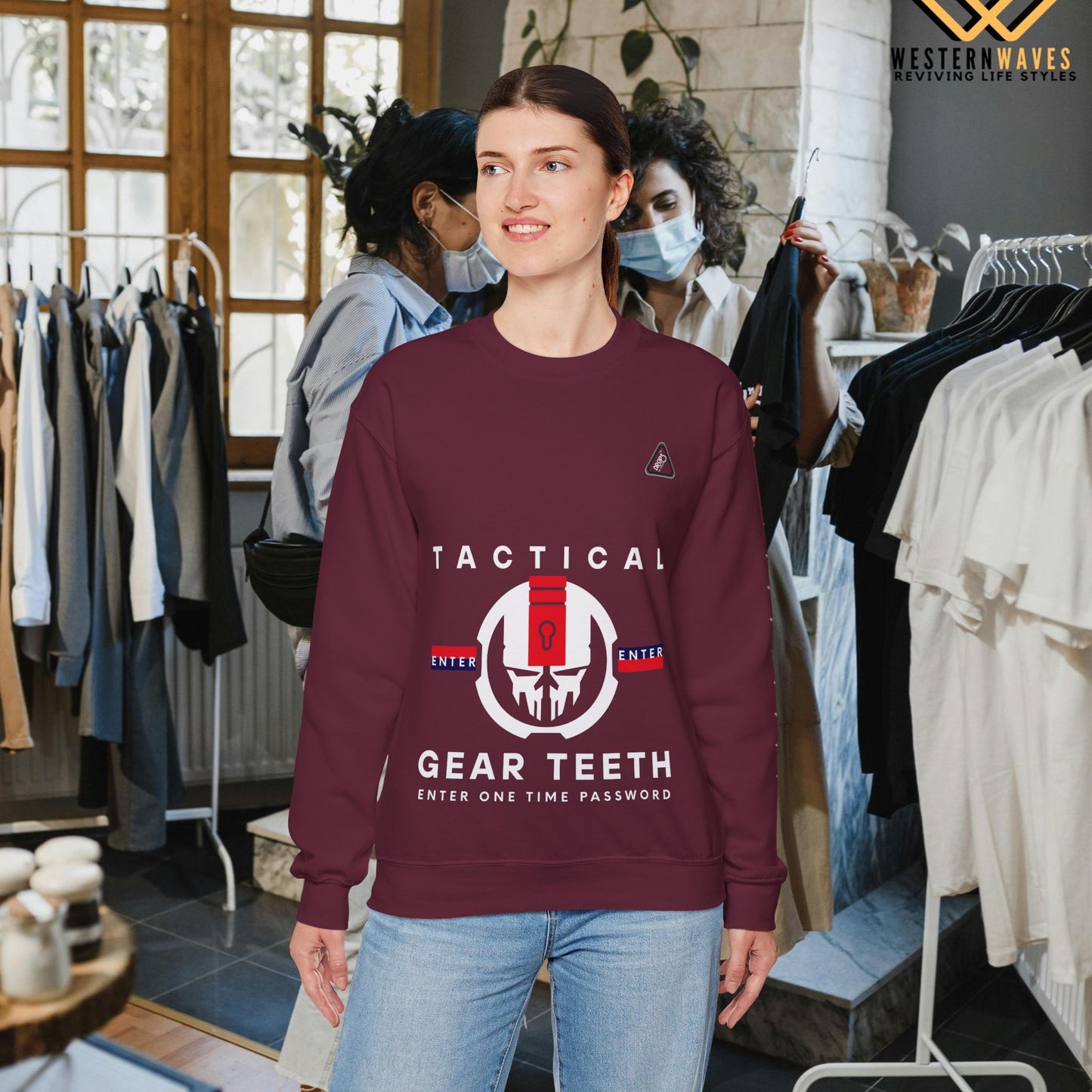 Unisex Heavy Blend™ Crewneck Sweatshirt_ N2 Series UHBCSS PT2WW005_ Limited Edition by WesternWaves: