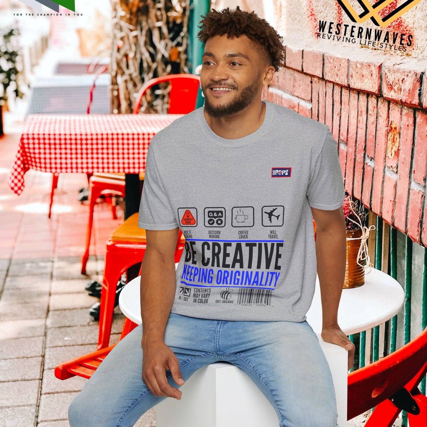 Unisex Softstyle T-Shirt_ N2+ Series USSTS FT2WW007_ Redefine Relaxation Limited Edition by WesternWaves: