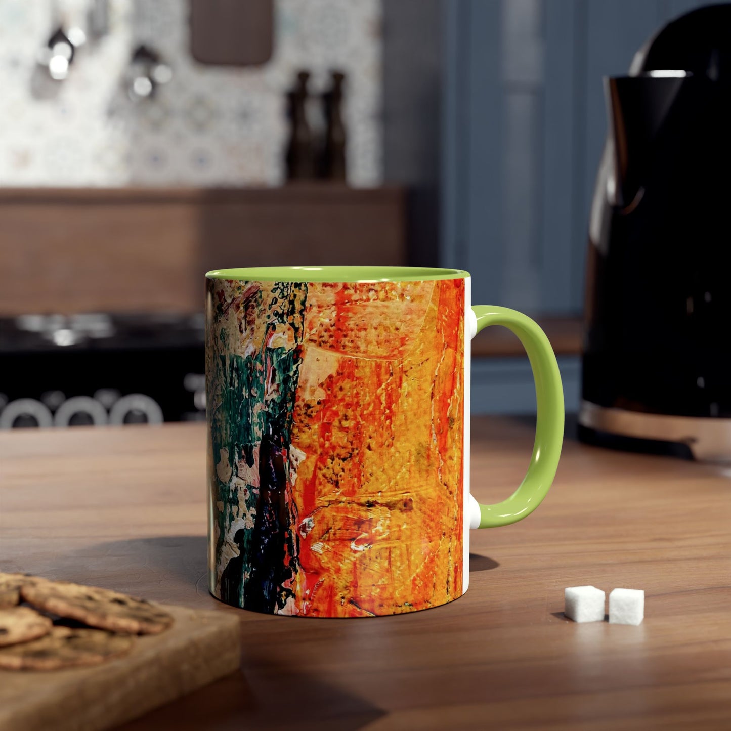 Two-Tone Coffee Mugs, 11oz_ N2+ Series TTCM11OZ PT2WW001_ Limited Edition by SPW of WesternWaves: