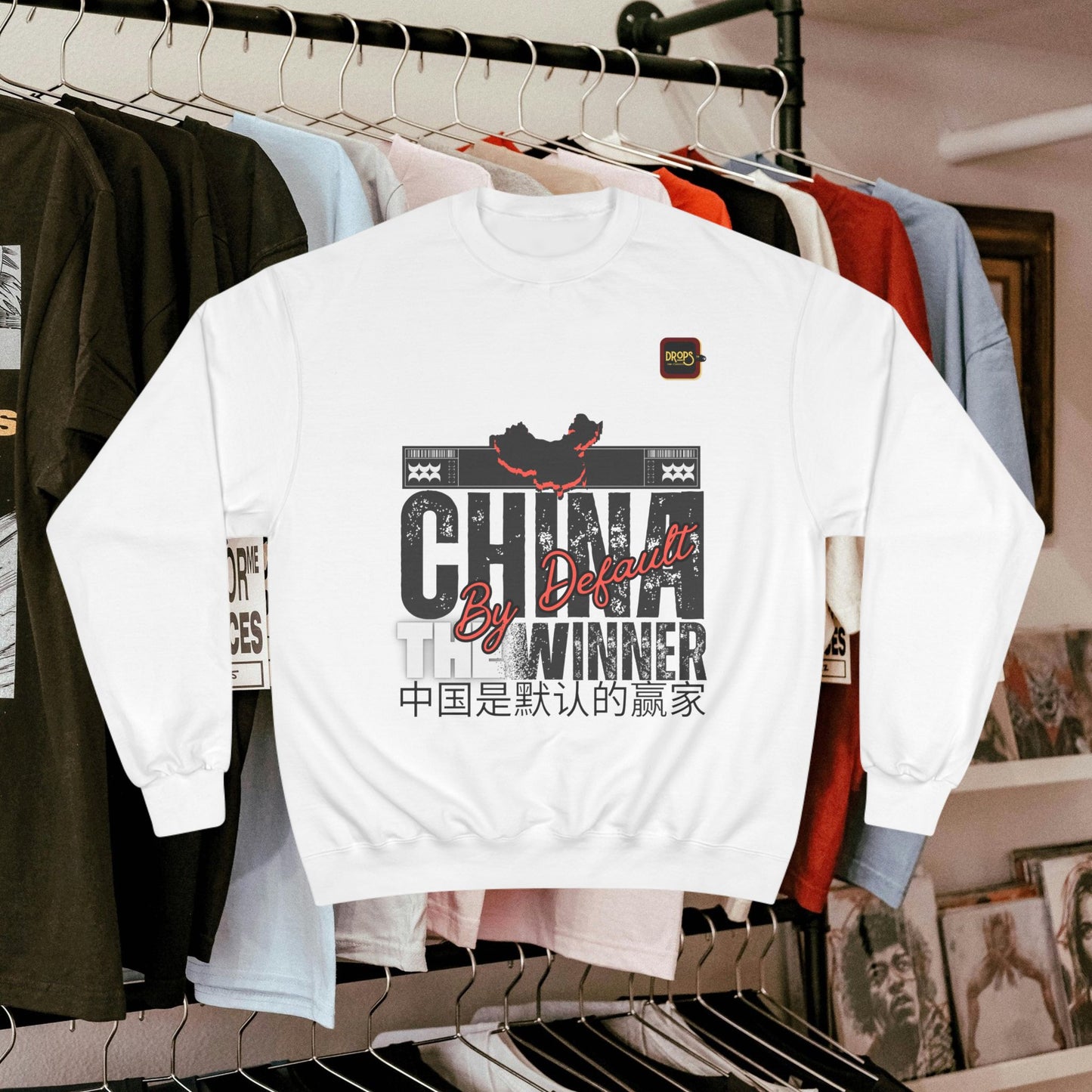 Champion Sweatshirt_ N7+ Series CSS PT2WW001_ China The Winner By Default_ Limited Edition by WesternWaves: