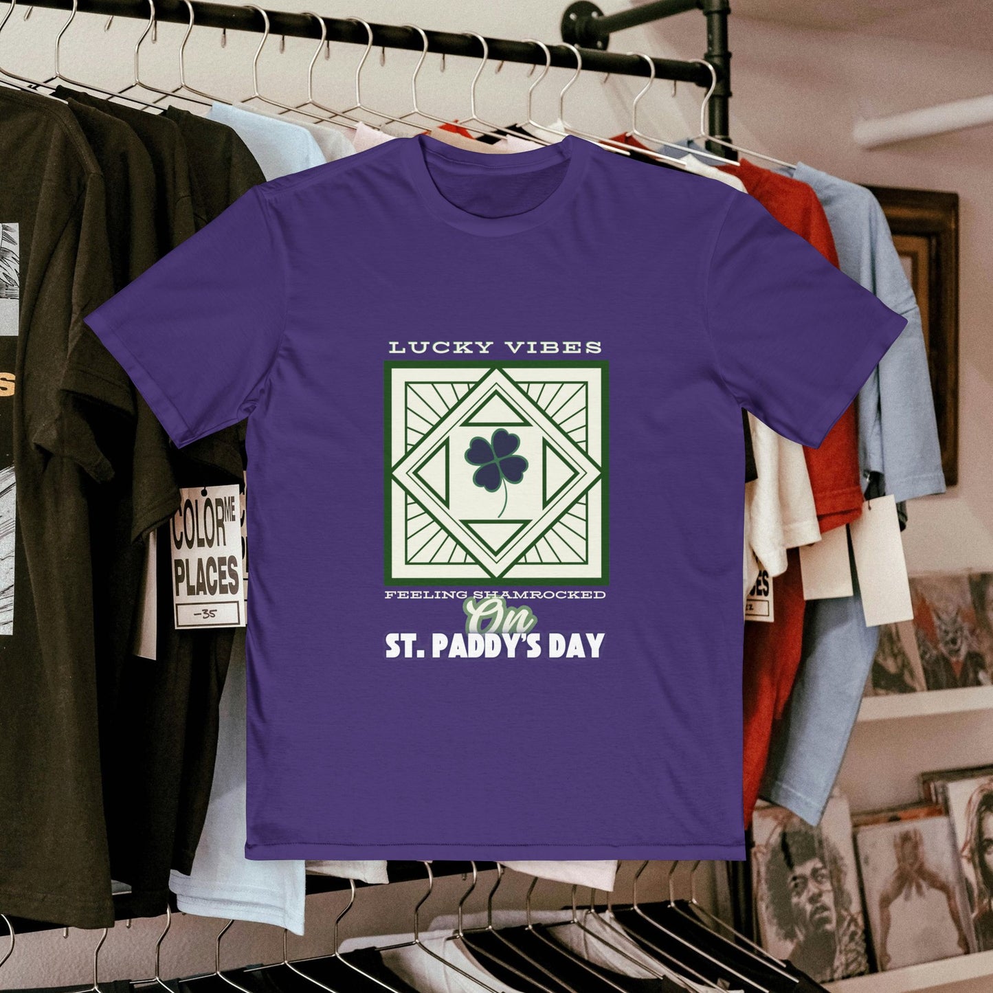 Men's Very Important Tee_ N3+ Series MVITEE PT2WW001_ Limited Edition Paddy's Day Vibrations by WesternWaves: