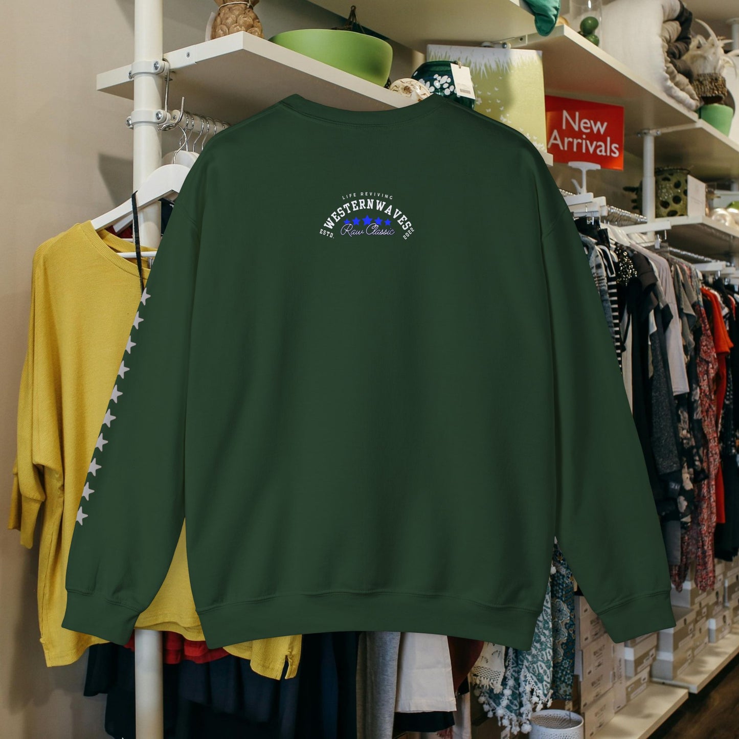 Unisex Heavy Blend™ Crewneck Sweatshirt_ N2 Sports Series UHBCSS PT2WW004_ Limited Edition 'DROPS' Brand Sweatshirt by WesternWaves: