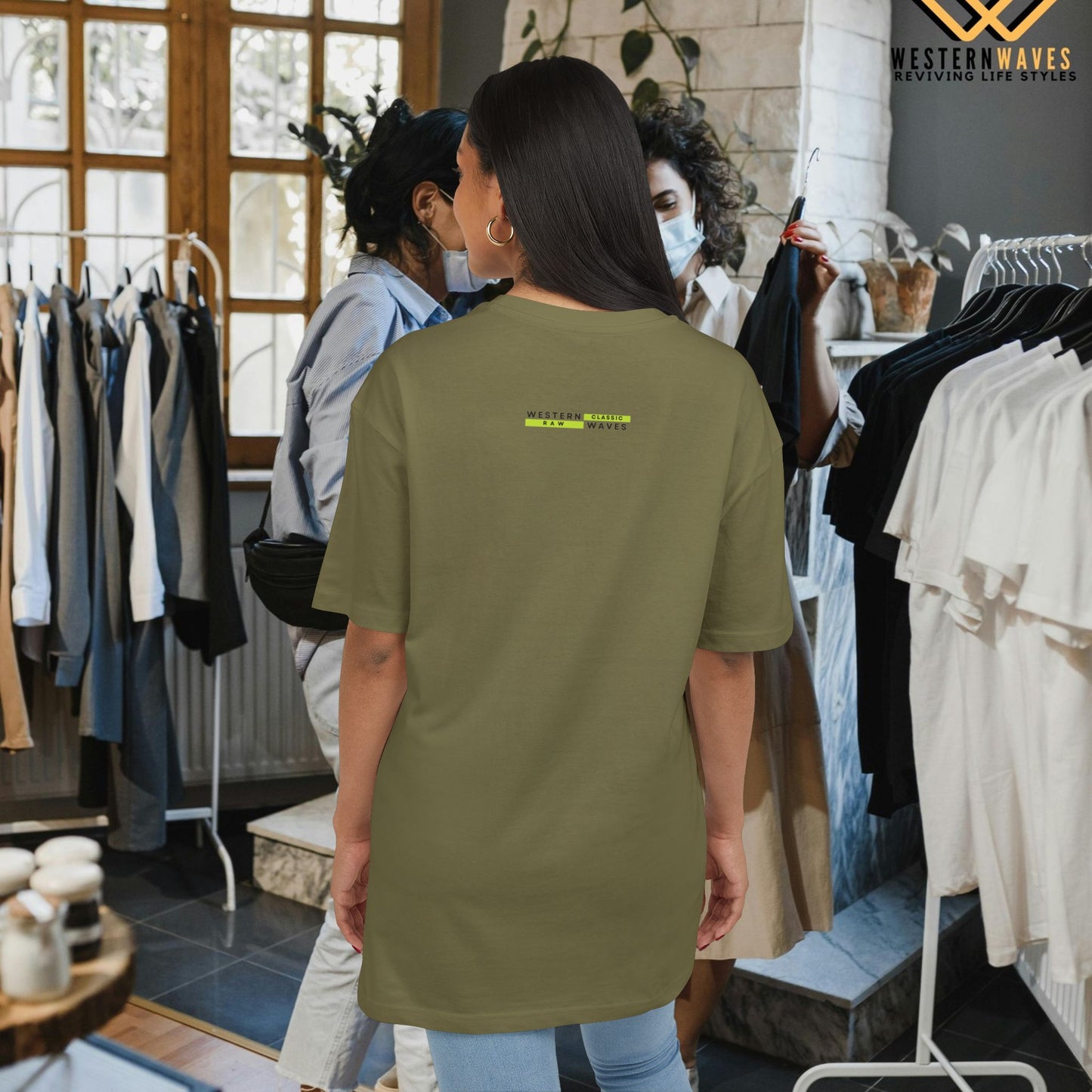 Unisex Heavy Oversize Tee_ N5+ Series USHOSTEE PT2WW001_ Limited Edition Soft Yet Strudy Feel Tee by WesternWaves: