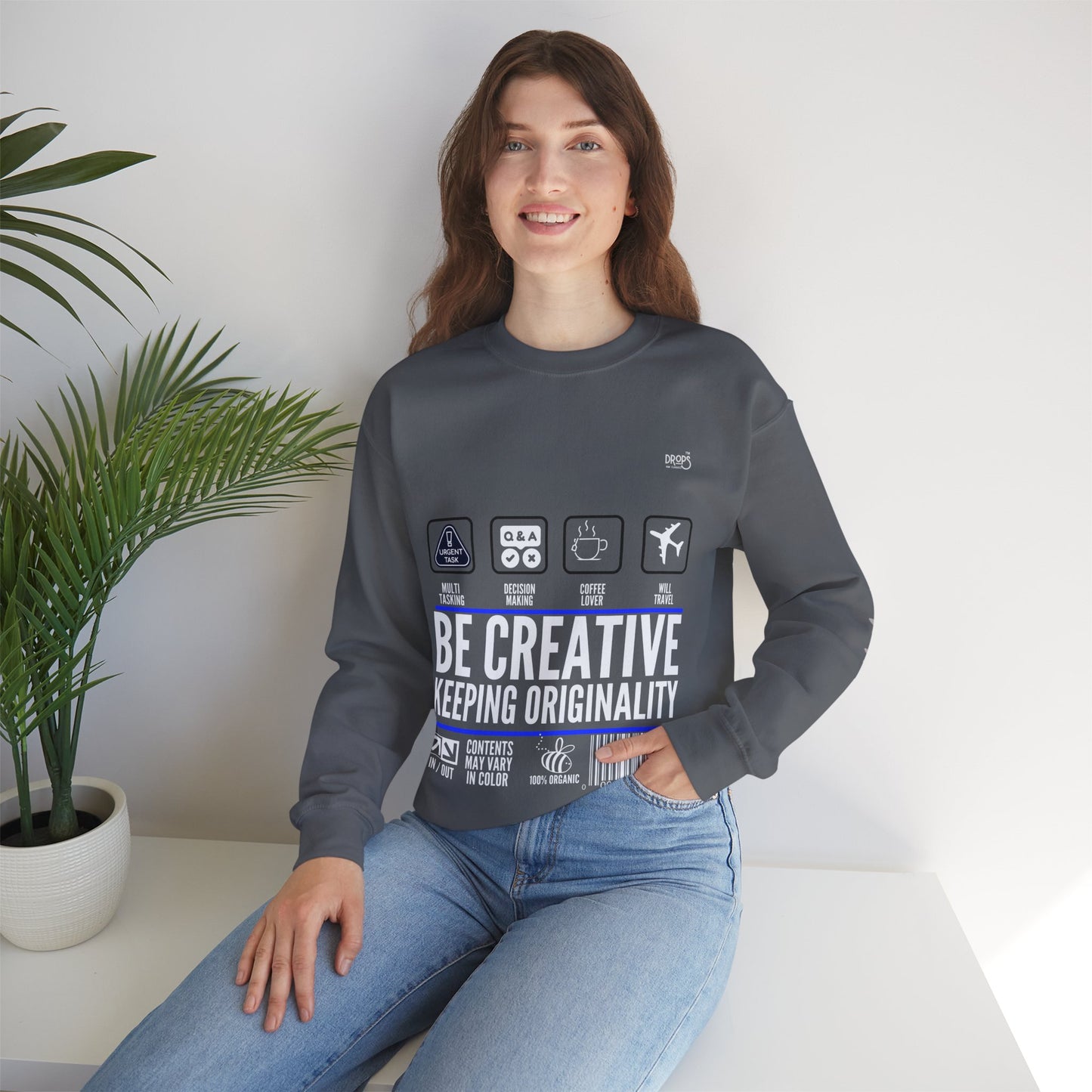 Unisex Heavy Blend™ Crewneck Sweatshirt_ N2 Sports Series UHBCSS PT2WW004_ Limited Edition 'DROPS' Brand Sweatshirt by WesternWaves: