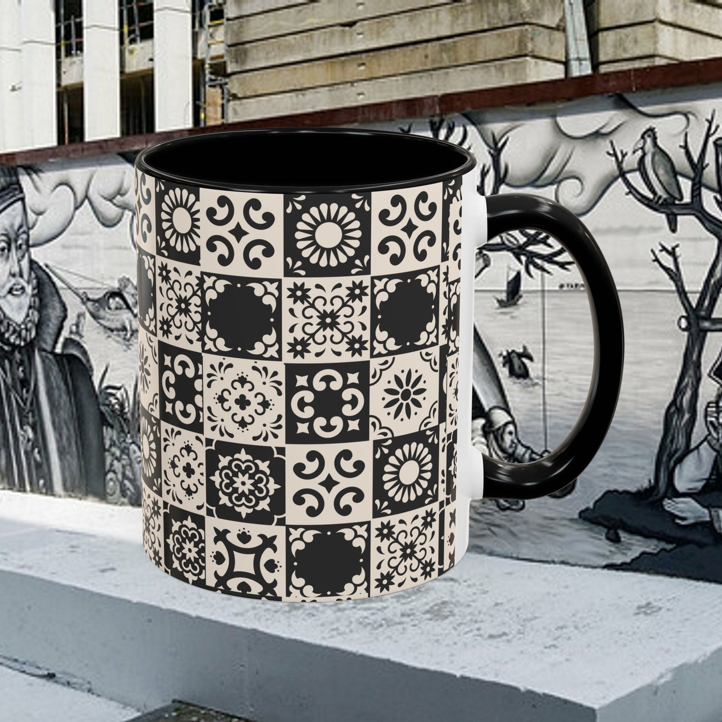 Accent Coffee Mug (11, 15oz)_ N+ Series ACMUG PT2WW004_ Limited Edition Mug by WesternWaves