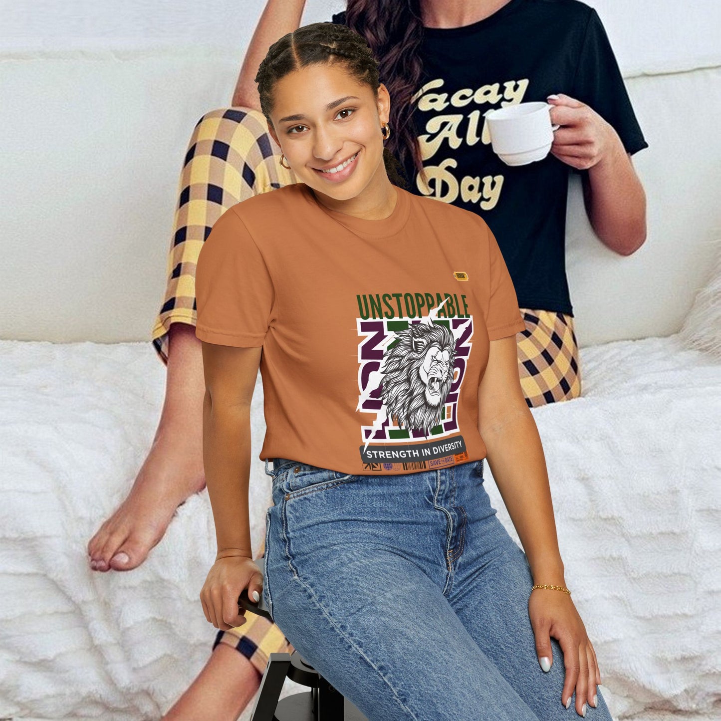 Unisex Garment-Dyed T-Shirt_ 26 June 2025_ Limited Edition Strength in Diversity by WesternWaves:
