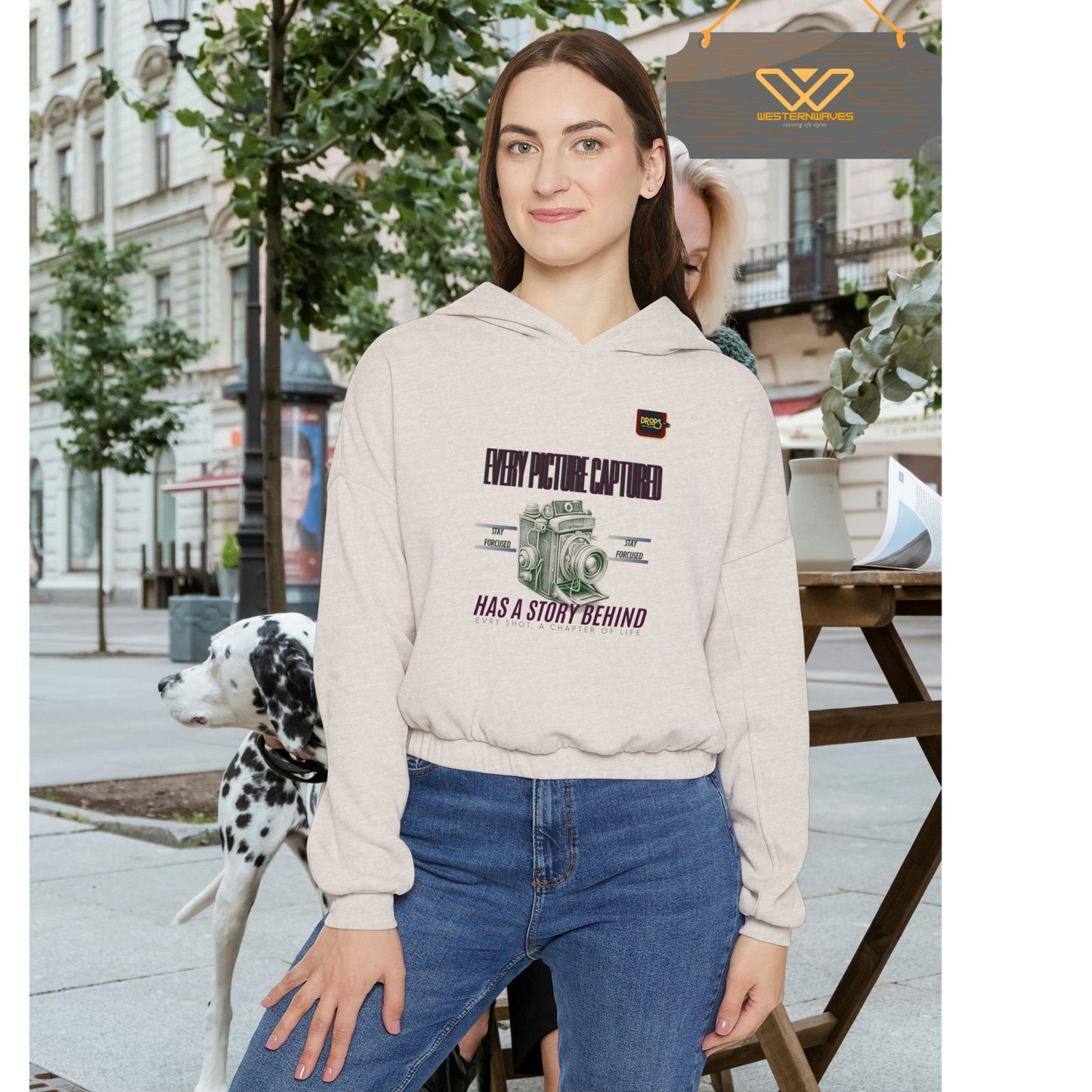 Cinched Bottom Hoodie_ N7 Series CBHOODIE PT2WW001_ Limited Edition Stylish & Inspirational Hoodie by WesternWaves: