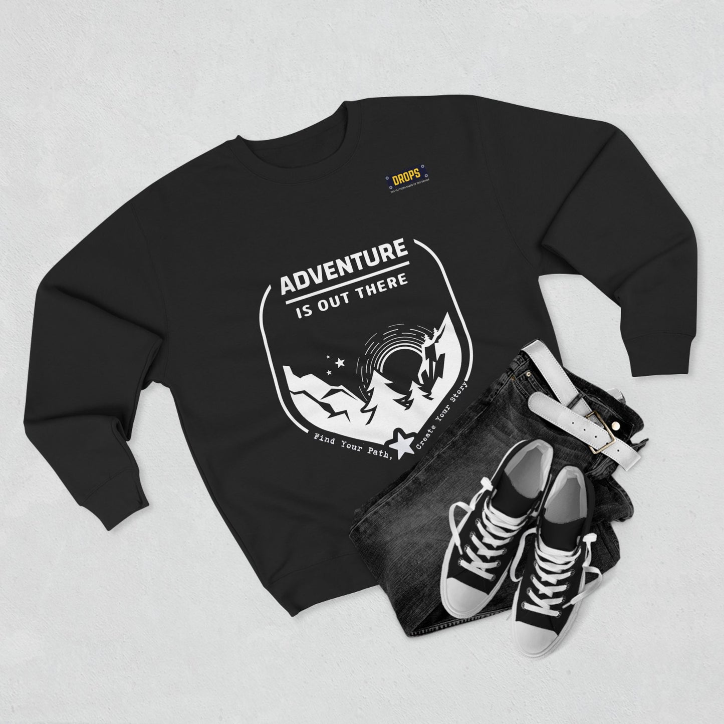 Unisex Crewneck Sweatshirt_ 04 July 2025_ Limited Edition Outdoor Gift for Adventure Lovers by WesternWaves: