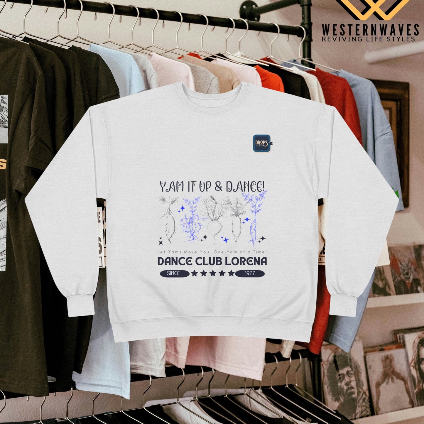 Unisex EcoSmart® Crewneck Sweatshirt_ N3 Series USESCNSS PT2WW001_ Limited Edition Perfect Blend of Comfort, Style, & Sustainability by WesternWaves: