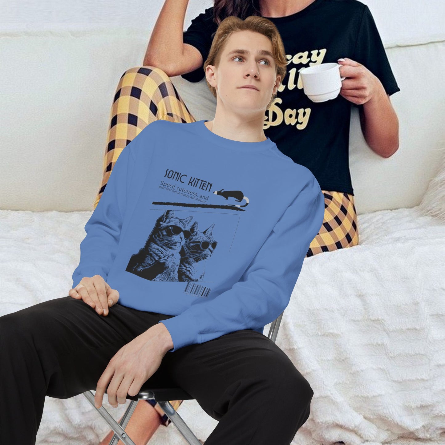 Unisex Garment-Dyed Sweatshirt_ N3+ Series SPW UGDSS PT2WW003_WesternWaves Limited Edition