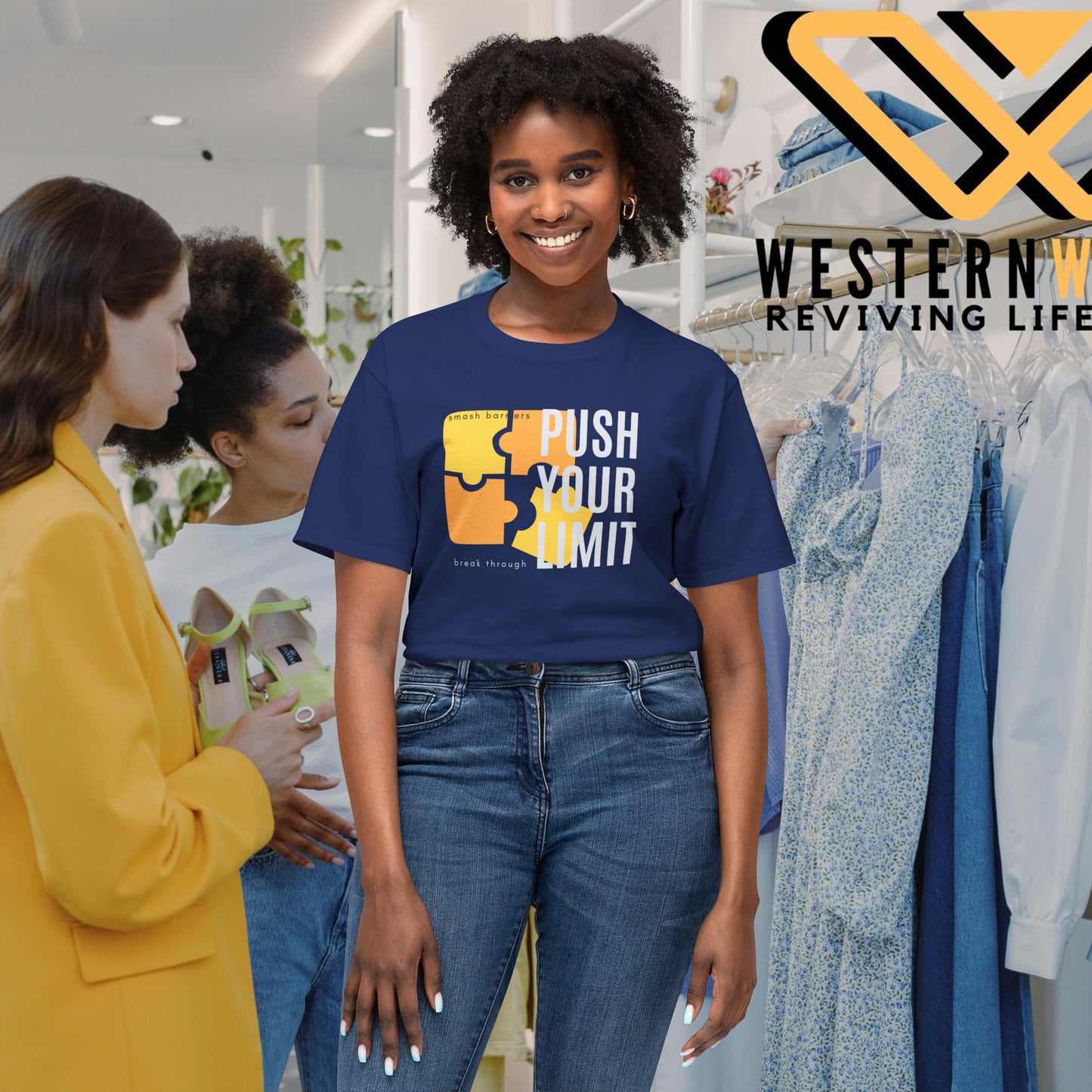Unisex HD Cotton™ T-shirt_ N+ Series USHDCTS PT2WW003_ Limited Edition Unisex HD Cotton™ T-shirt by WesternWaves