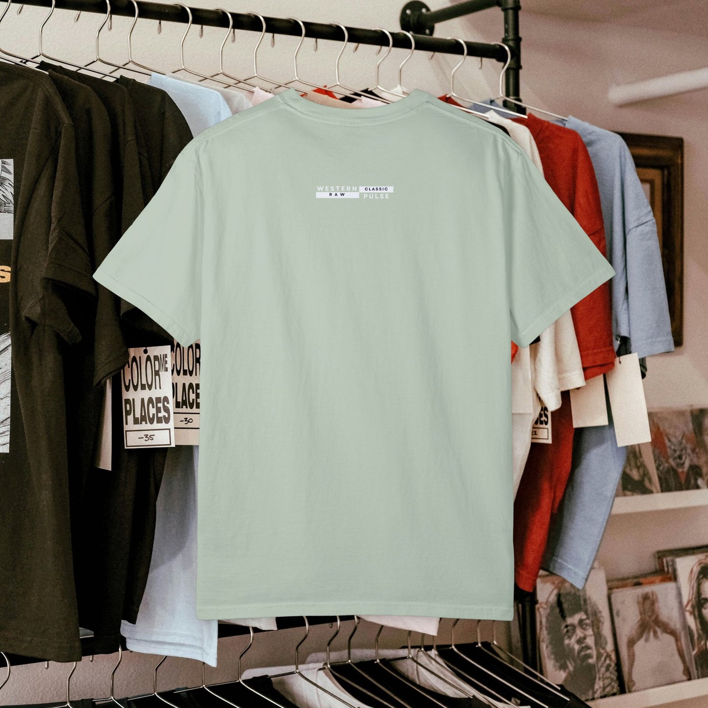 unisex garment-dyed t-shirt_ 09 July 2025_ Limited Edition Everyday Casual Wear by WesternWaves: