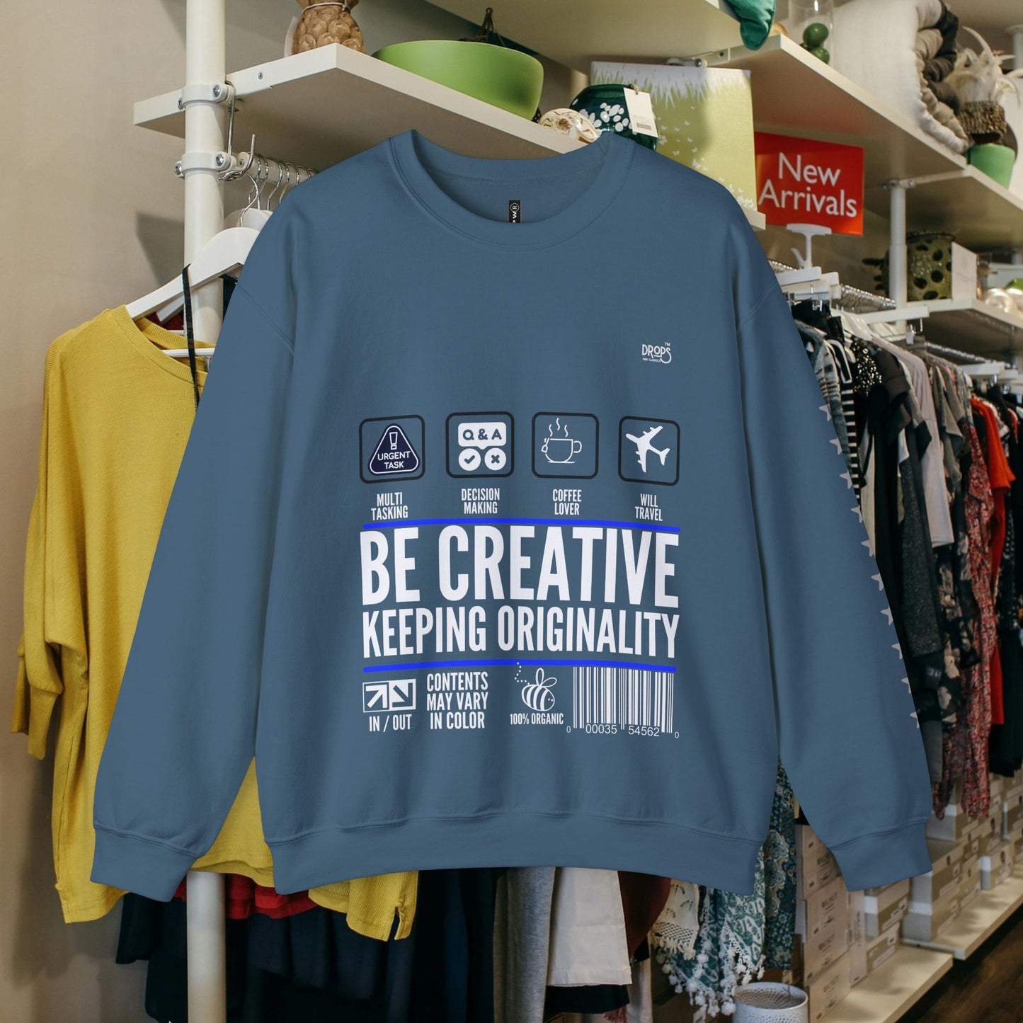 Unisex Heavy Blend™ Crewneck Sweatshirt_ N2 Sports Series UHBCSS PT2WW004_ Limited Edition 'DROPS' Brand Sweatshirt by WesternWaves: