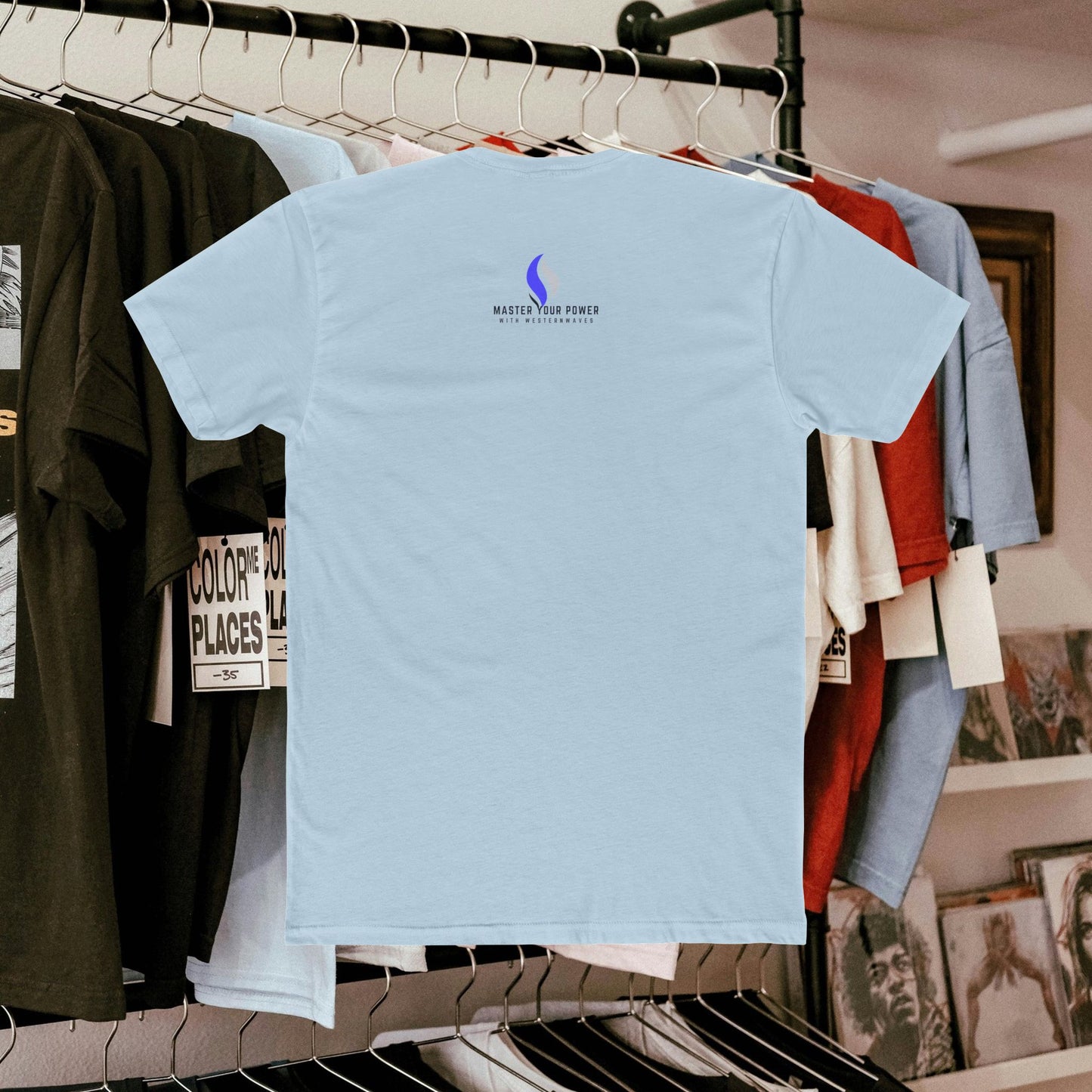 Unisex Cotton Crew Tee_ N3+ Series USCCTEE PT2WW003_ Limited Edition Workout & Everyday Routine Pleasure by WestenWaves: