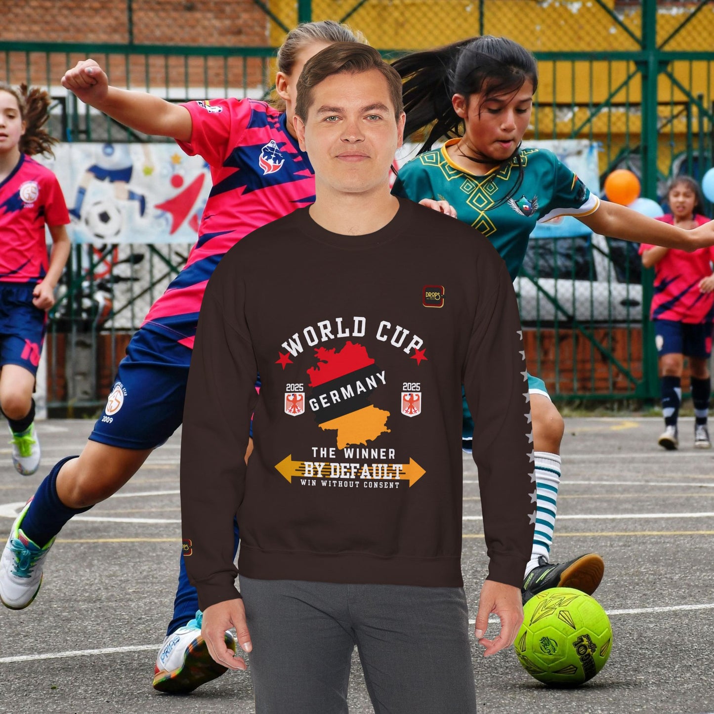 Unisex Sweatshirt_ N7+ Series USSS PT2WW001_ Germany The Winner by Default_ Limited Edition by WesternWaves: