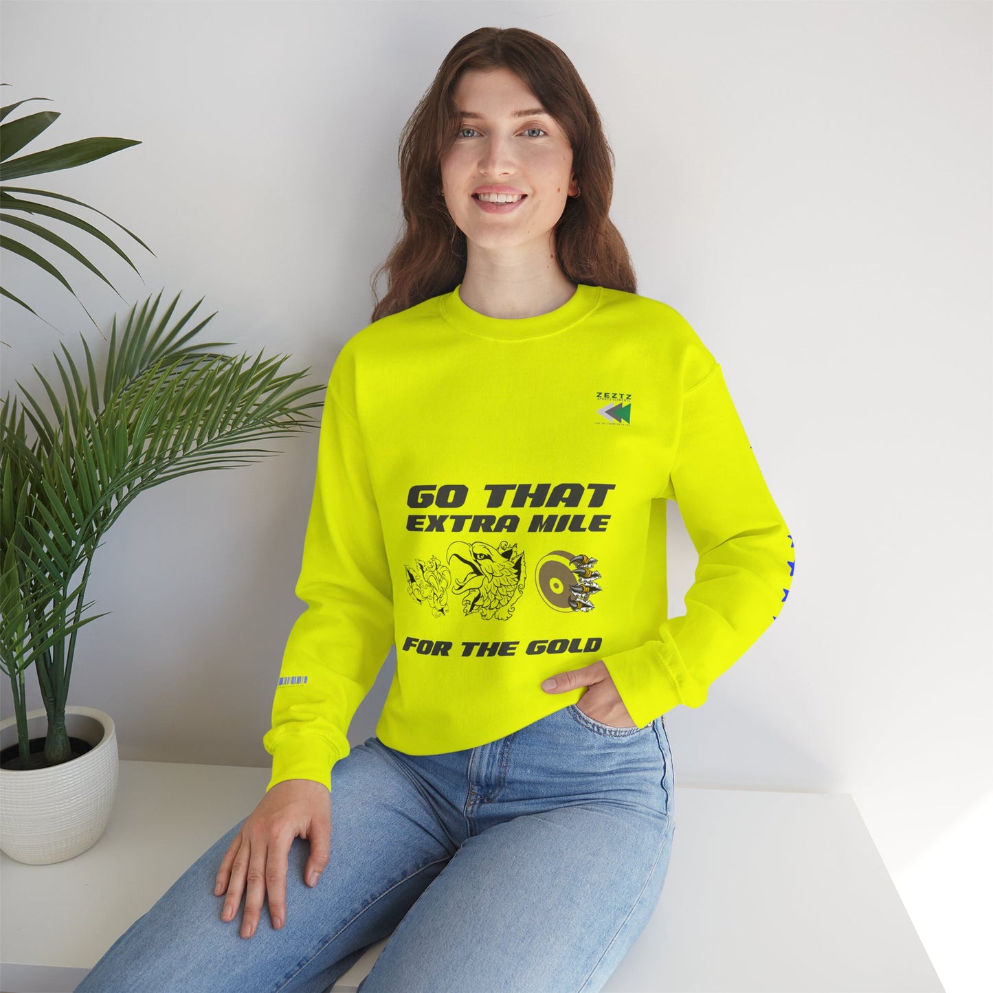 Unisex Heavy Blend™ Crewneck Sweatshirt_ N2 Sports Series UHBCSS PT2WW005_ Limited Edition ‘Zeztz’ Brand Sports Elements by WesternWaves: