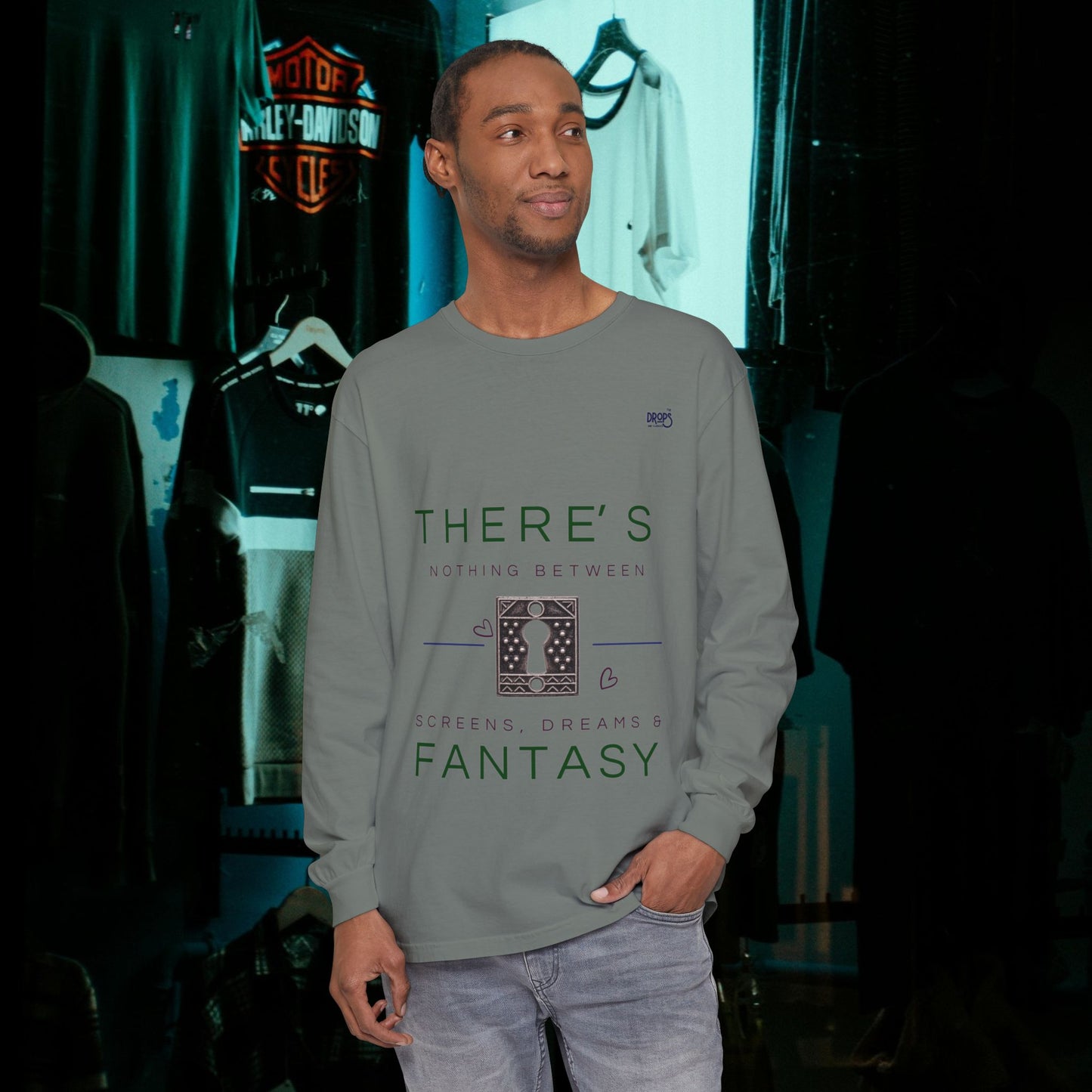 Unisex Long Sleeve T-Shirt_ N7+ Series USLSTSHIRT PT2WW001_ Limited Edition Trendy Vibes by WesternWaves: