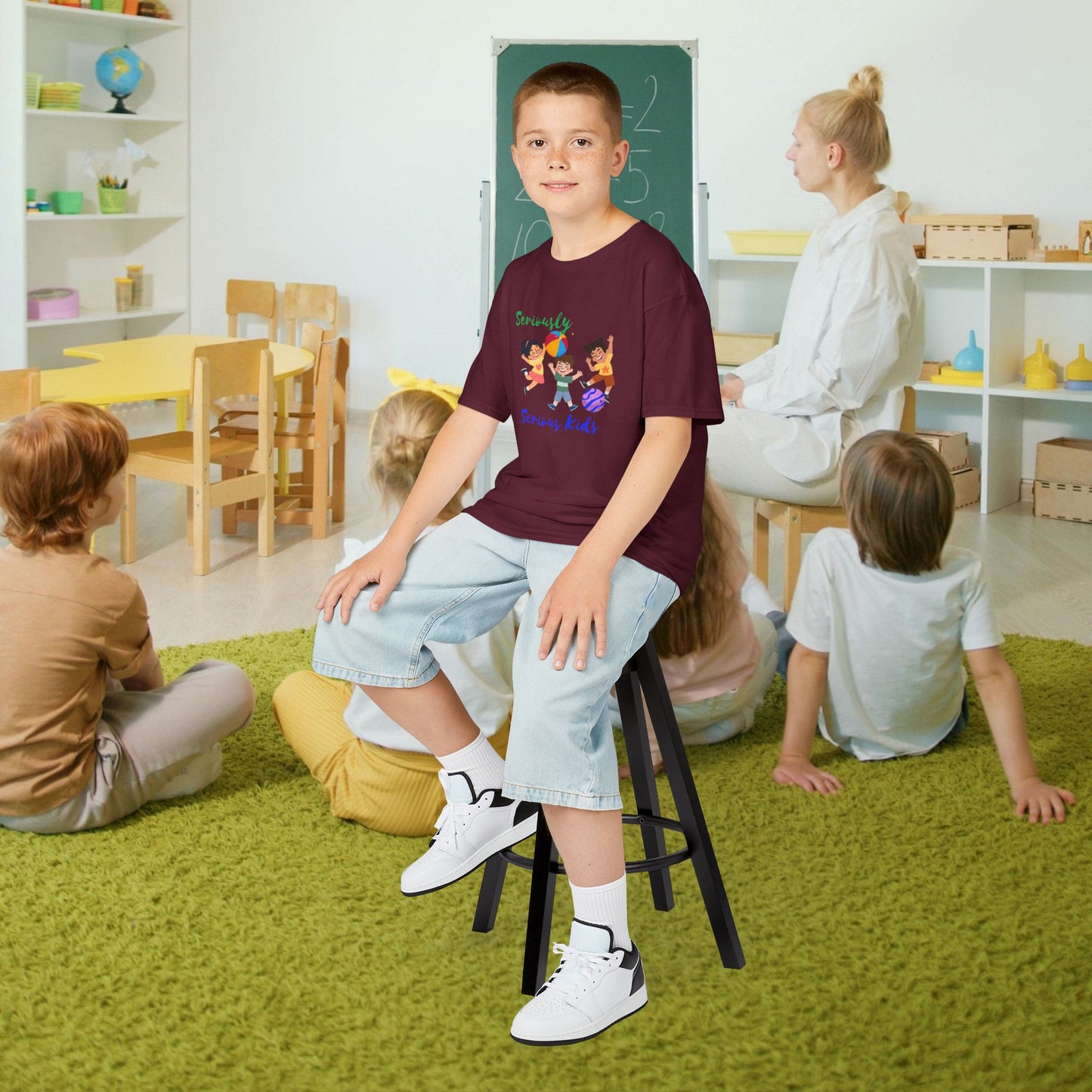 Kids Heavy Cotton™ Tee_ N3+ Series KHCT PT2WW001_ Limited Edition Durable Comfort for Every Adventure by WesternWaves:
