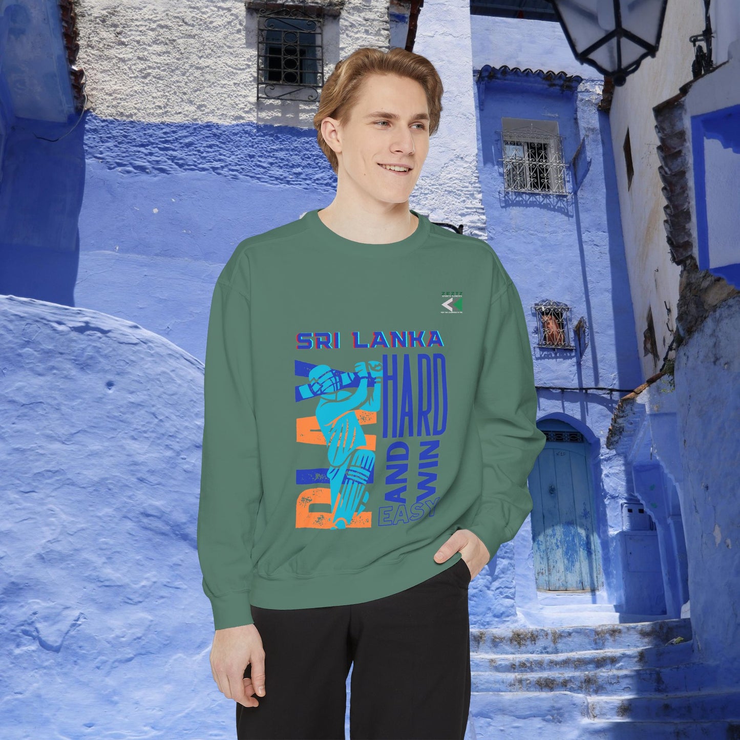 Unisex Garment-Dyed Sweatshirt_ N2 Series USGDSS PT2WW001_ Limited Edition Masterpiece of ‘ZeztZ’ Sports Brand Luxury & Casual Comfort by WesternWaves: