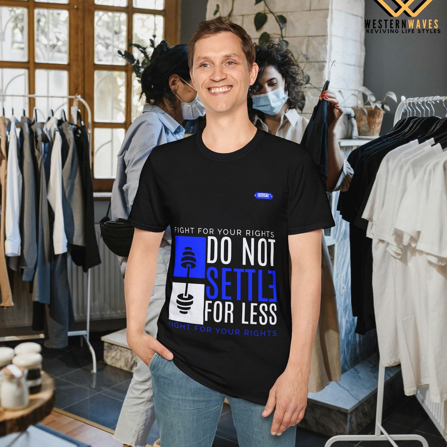 Unisex Softstyle T-Shirt_ N2 Series SPW USSTS FT2WW009_ Redefine Relaxation Limited Edition by WesternWaves: