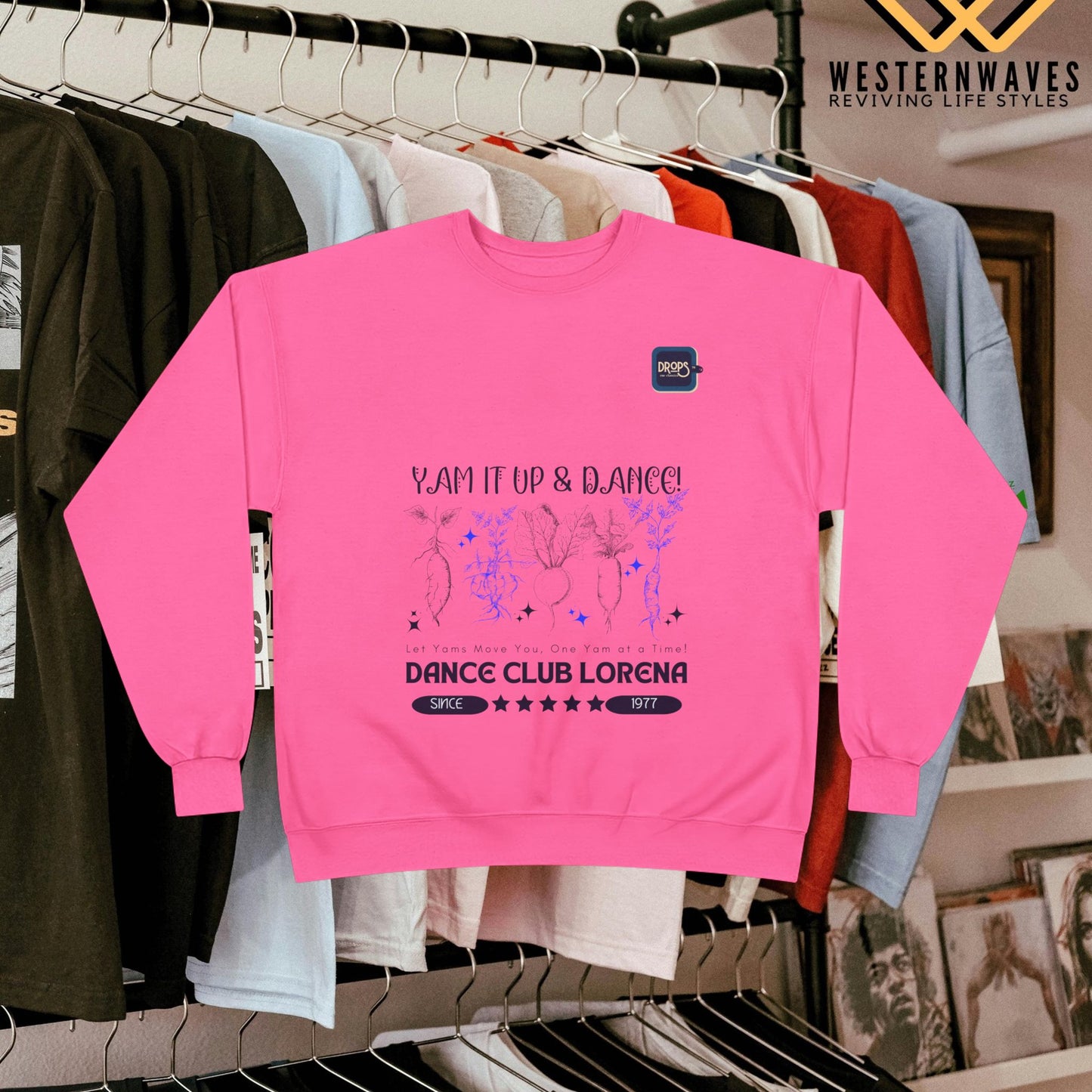 Unisex EcoSmart® Crewneck Sweatshirt_ N3 Series USESCNSS PT2WW001_ Limited Edition Perfect Blend of Comfort, Style, & Sustainability by WesternWaves: