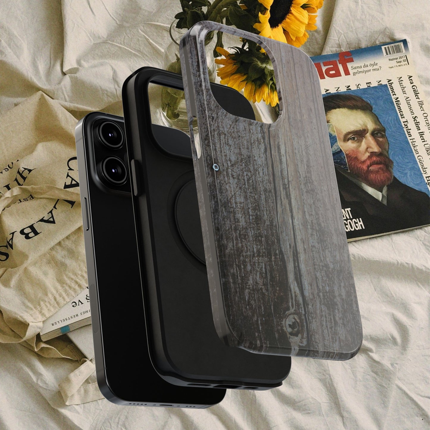 Impact-Resistant Tough Cases_ iPhone Case_ Series N8+ TCPCASE PT2WW006_ Limited Edition Wooden Grain Phone Case for iPhones by WesternWaves:
